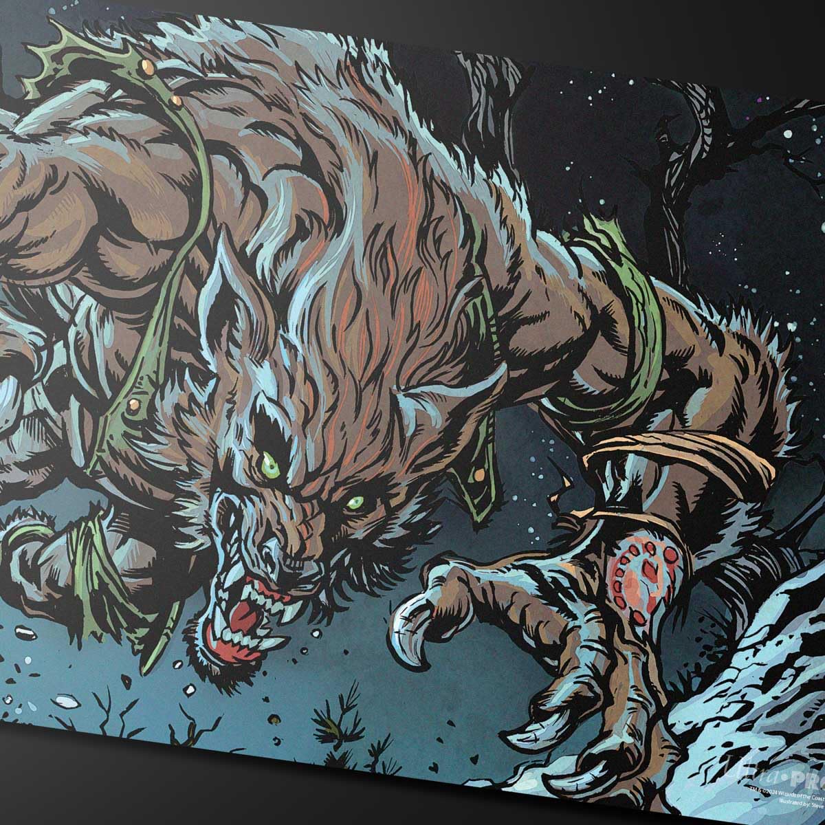 Ultra Pro Innistrad Remastered doppelseitige Spielmatte mit Huntmaster- und Ravager of the Fells-Artwork 3