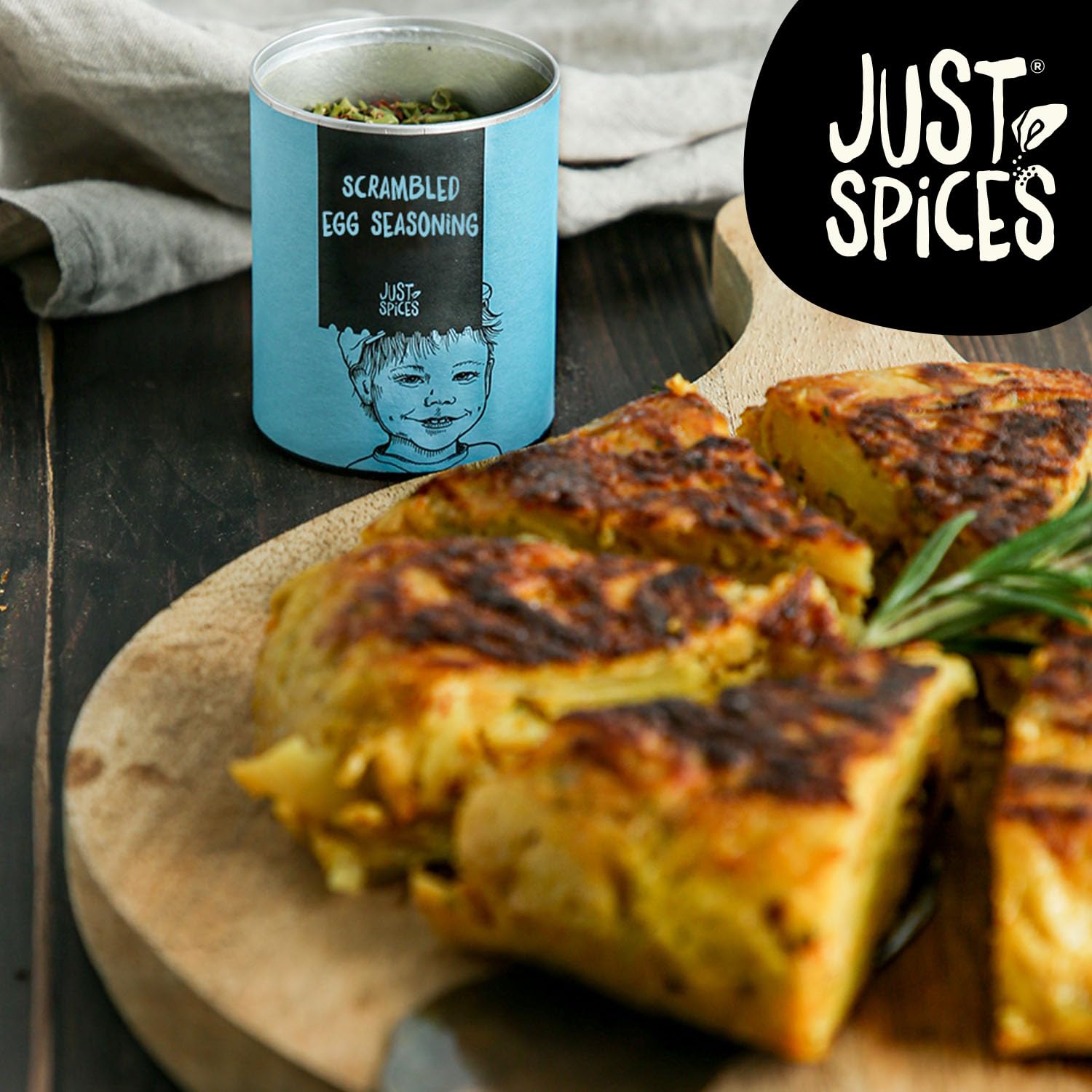 Just Spices Scrambled Egg Seasoning, 47g – Natural Herb & Spice Blend for Eggs and Tofu