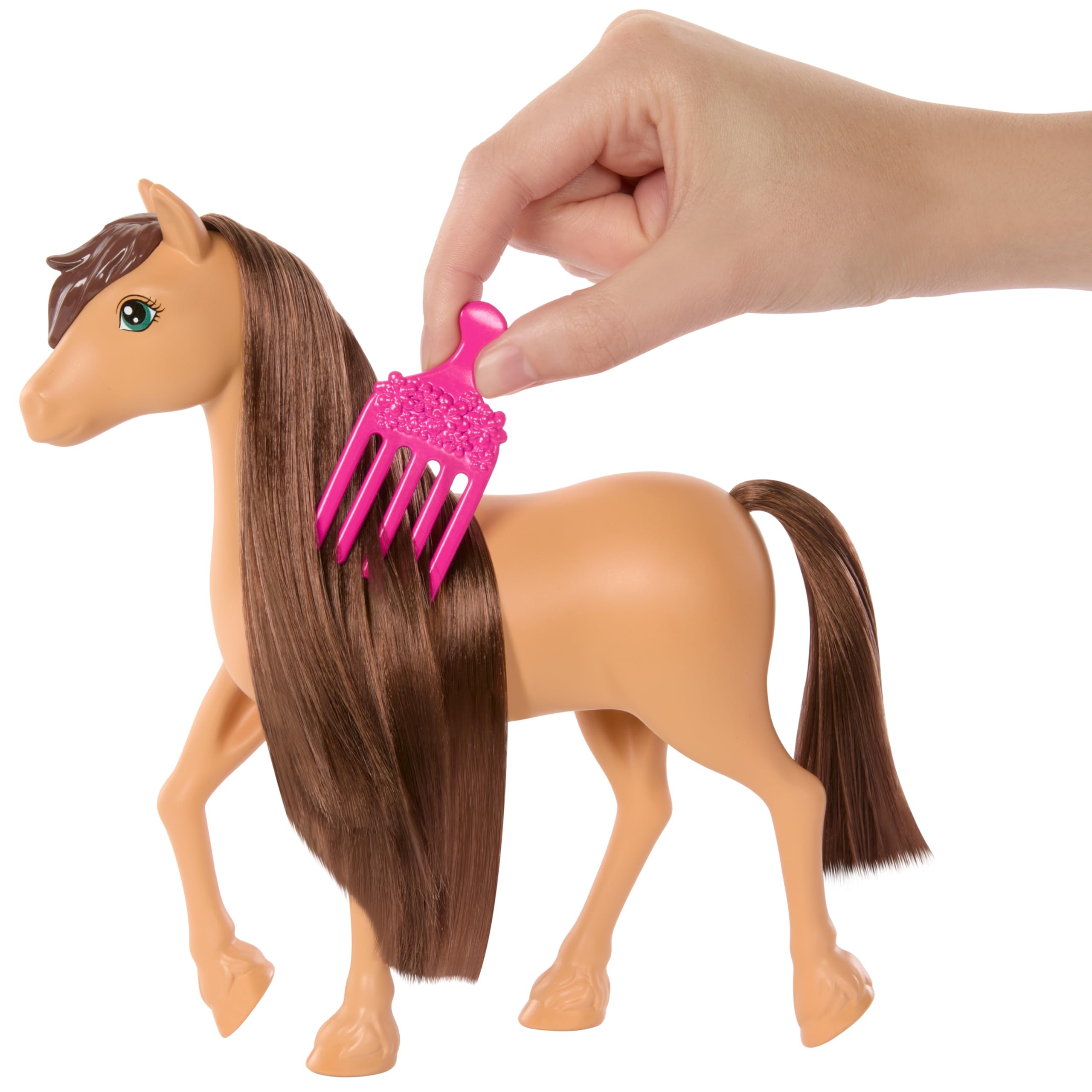 Barbie Horse & Accessories - Extra-Long Mane for Styling Fun (Pepper), Ages 3+ 3