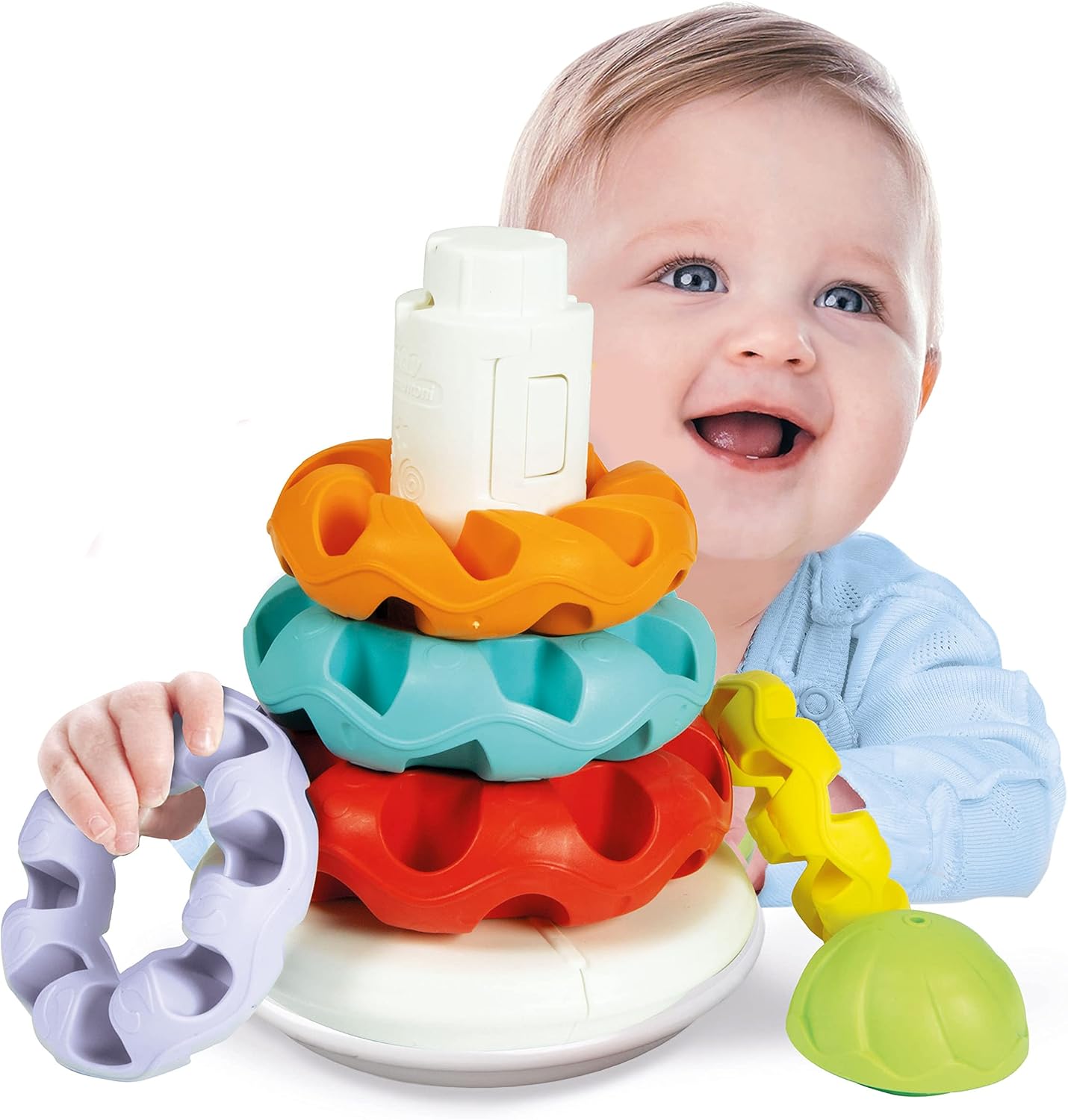 Clementoni Stacking Rings - Educational Baby Toy for 6 Months+ 6
