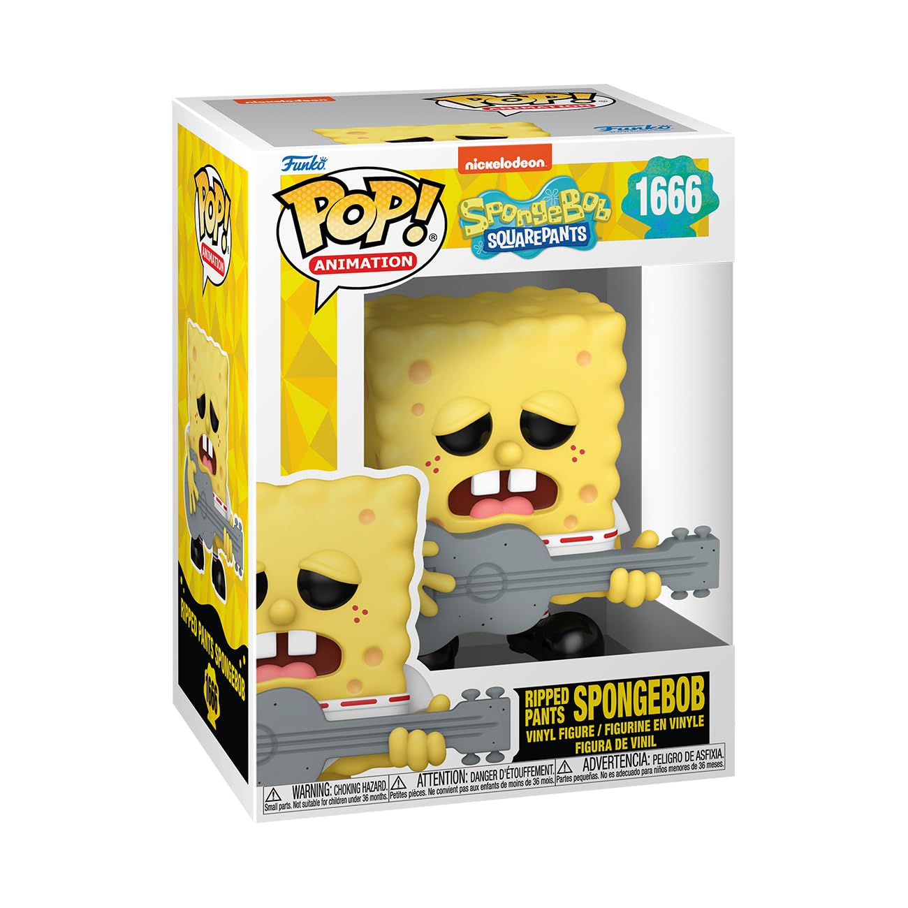 Funko Pop! Spongebob Squarepants - SB With Guitar Vinyl Figure | 3.75 Inches | Model 75735