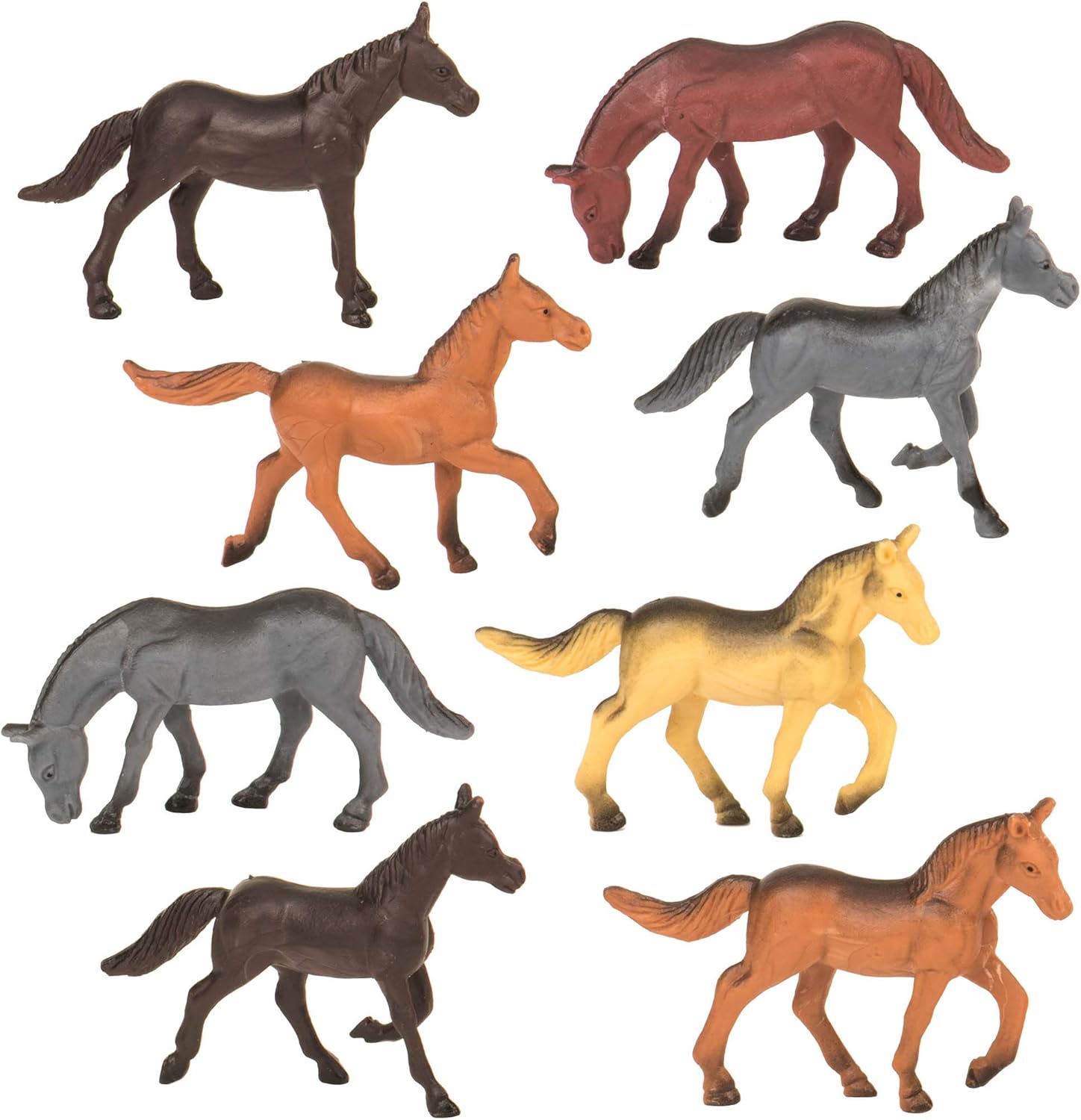 Terra by Battat Horses - 60 Piece Miniature Horse Toy Set for Kids 3+