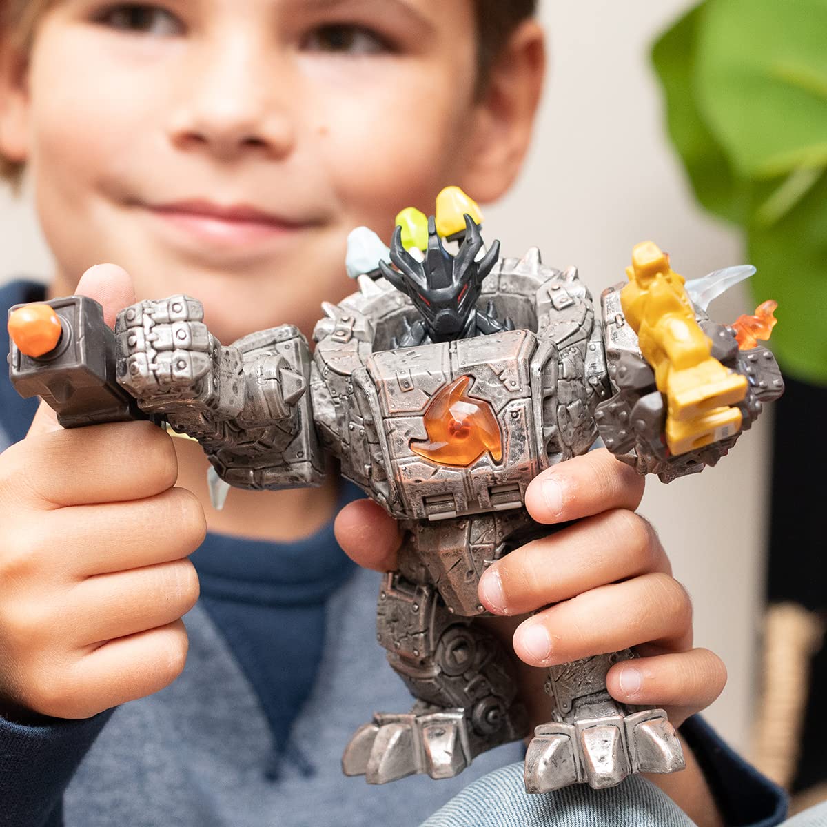 Schleich Master Robot with Mini Creature (42549) - 20-Piece Battle Set
