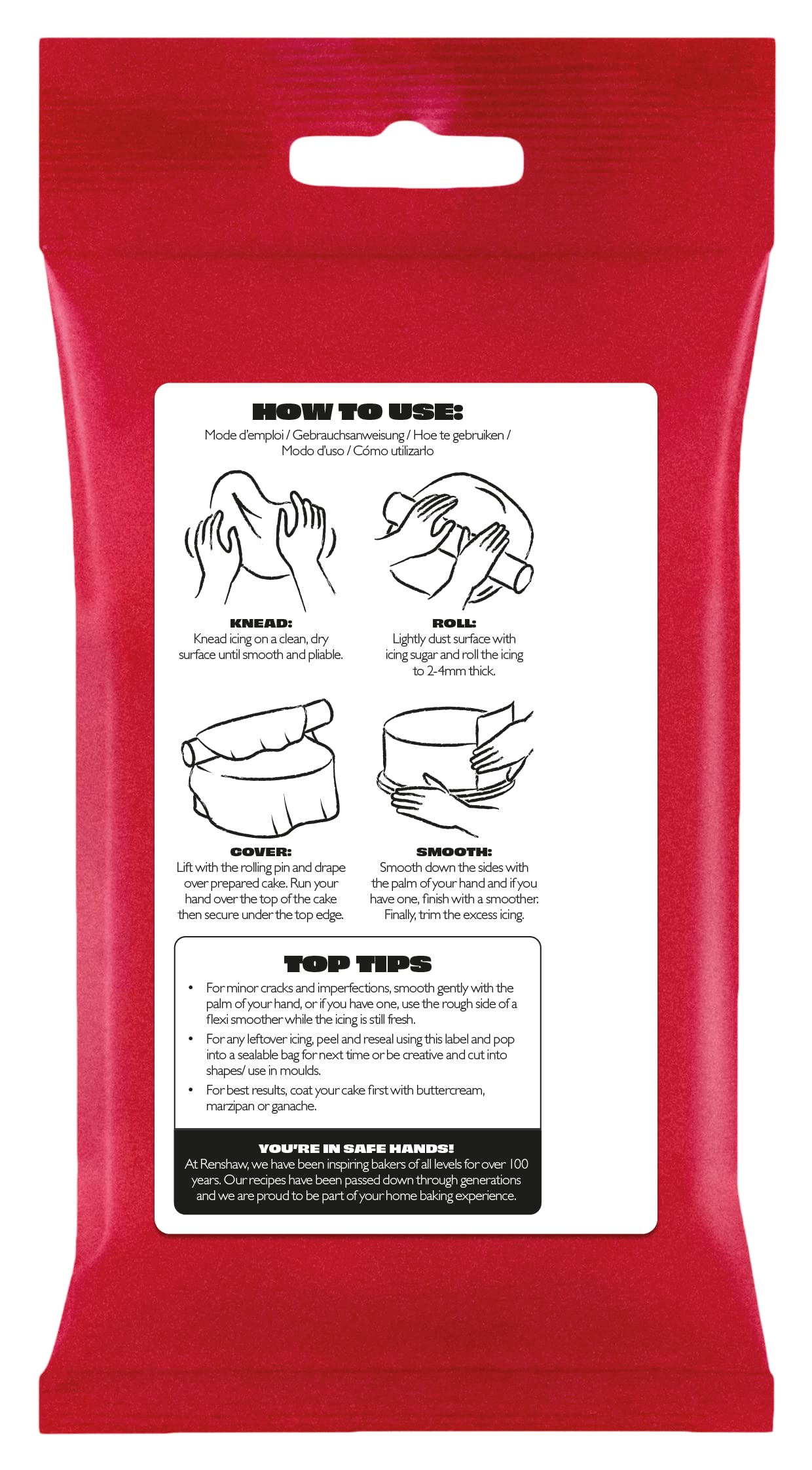 Renshaw White Just Roll With It Fondant Icing, 250g - Vegetarian & Vegan Friendly 4