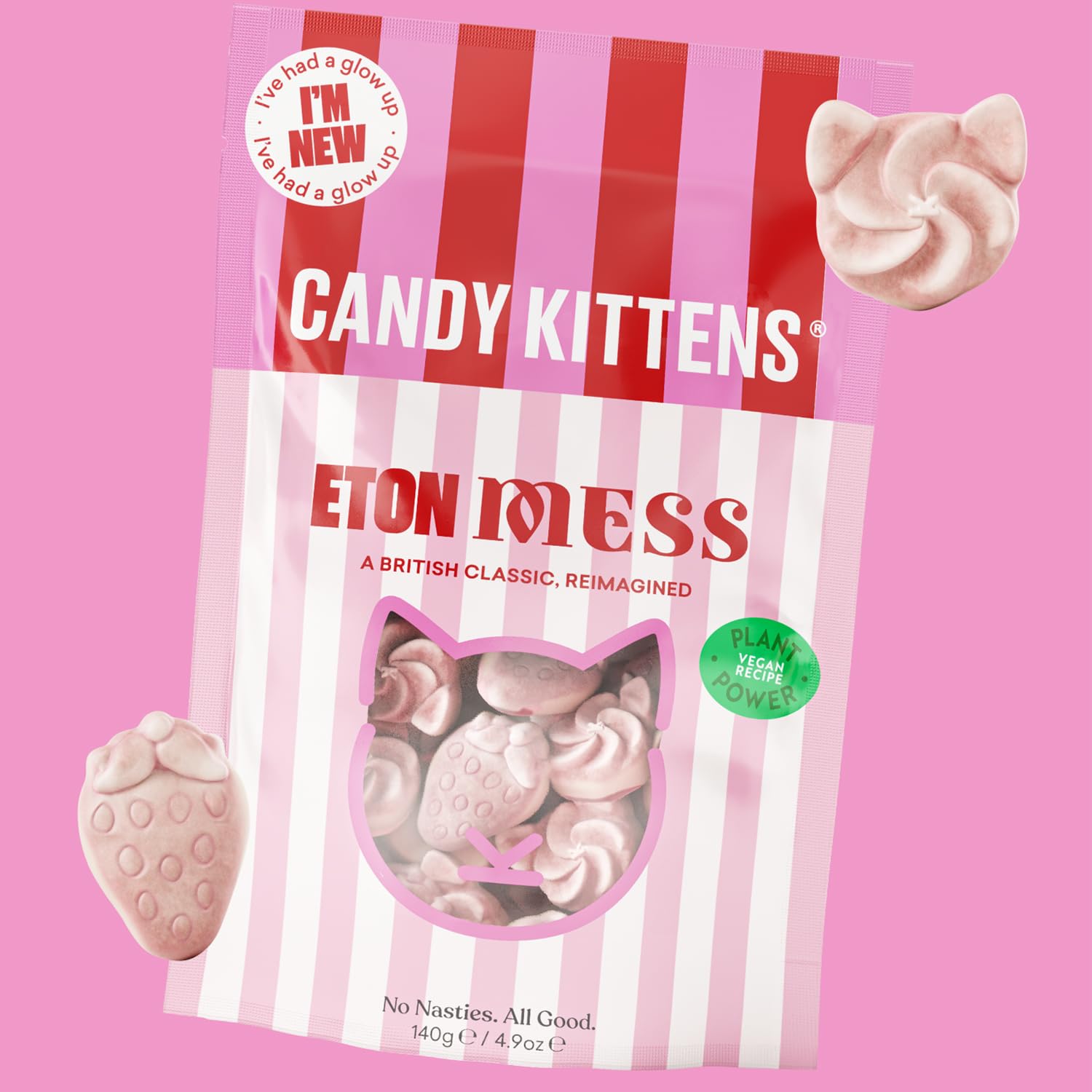 Candy Kittens Eton Mess Wild Strawberry Vegane Süßigkeiten Geschenkpackung 4