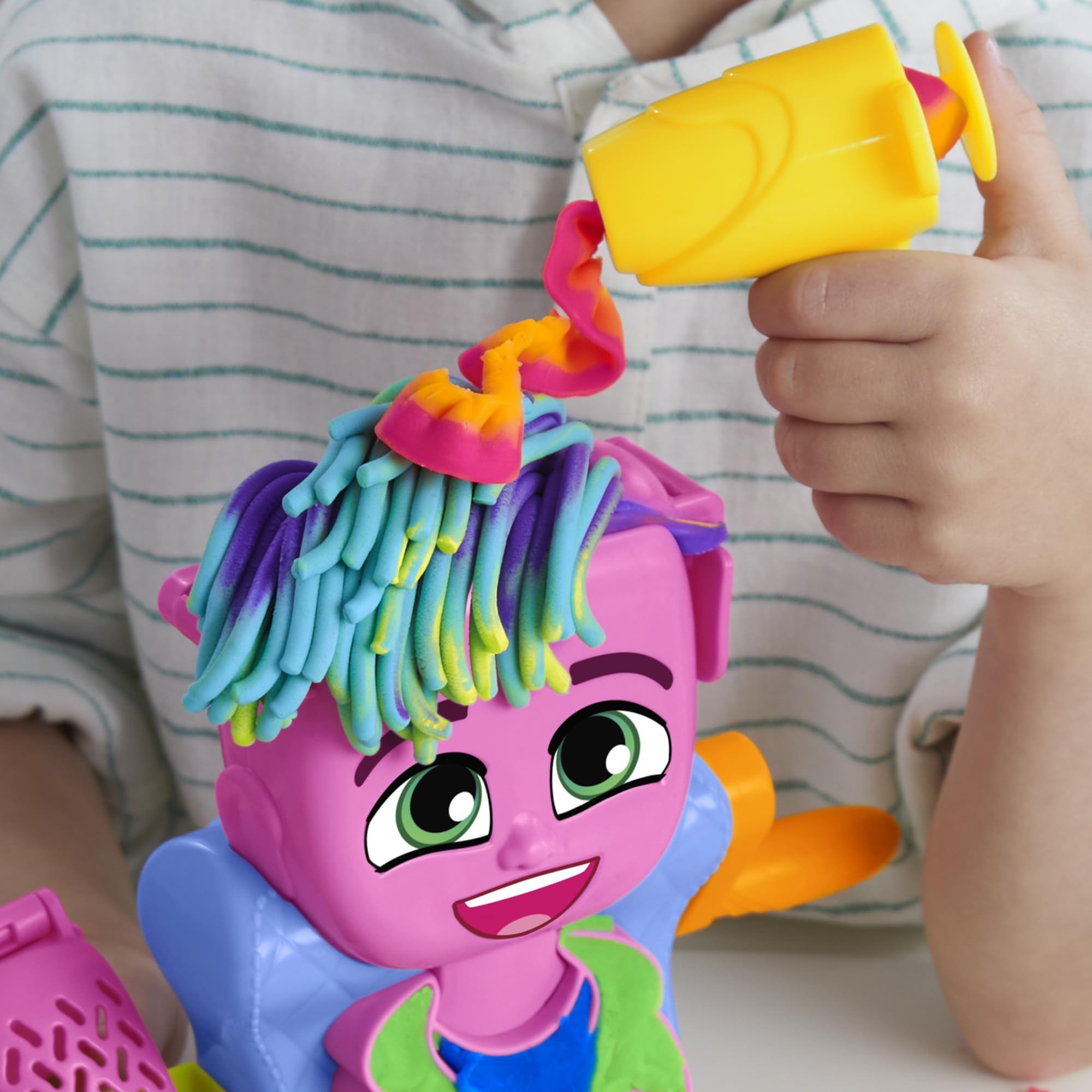 Play-Doh Hair Stylin‘ Salon Spielset – Kreativer Styling-Spaß für Kinder ab 3 Jahren 5