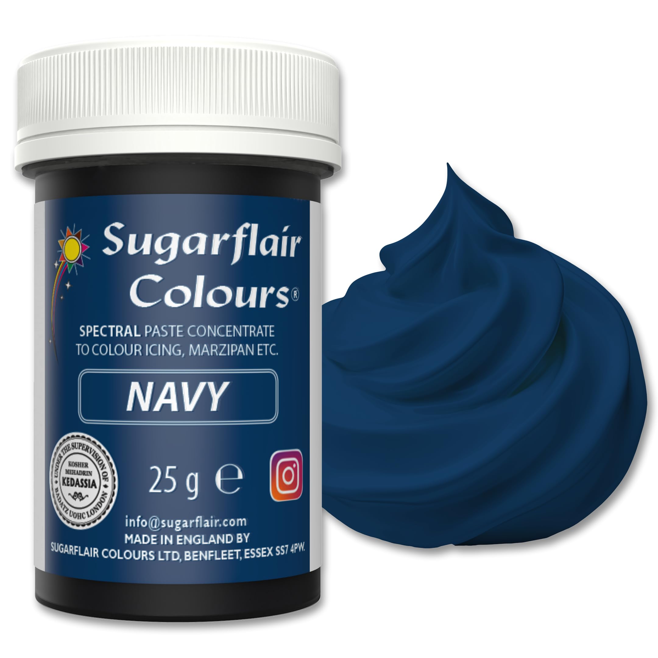 Sugarflair Spectral Marineblaue Lebensmittelfarbpaste (30 g) 5