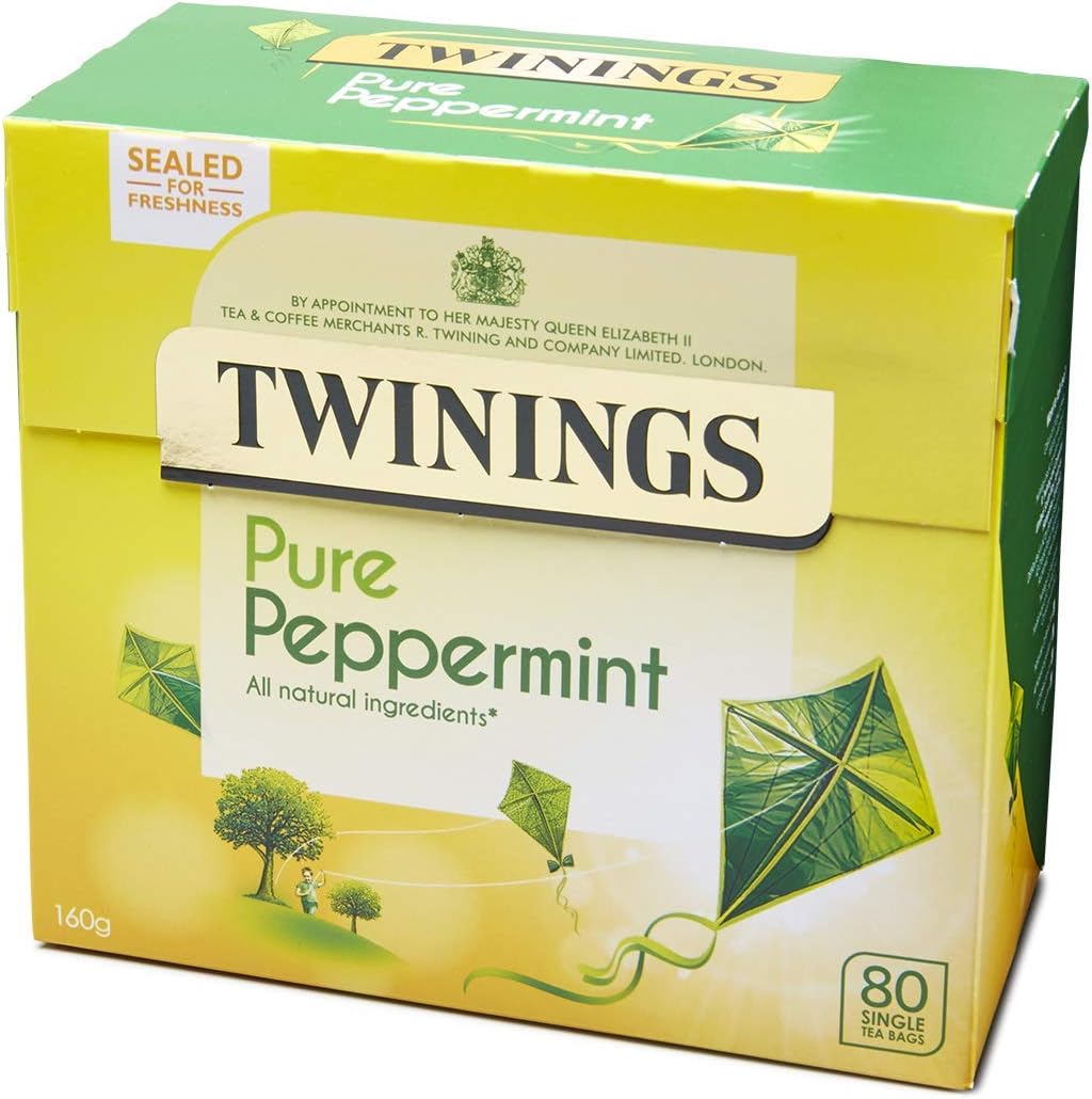 Twinings Pure Peppermint 80 Teebeutel, 160 g – Natürlich koffeinfreier Kräutertee 6