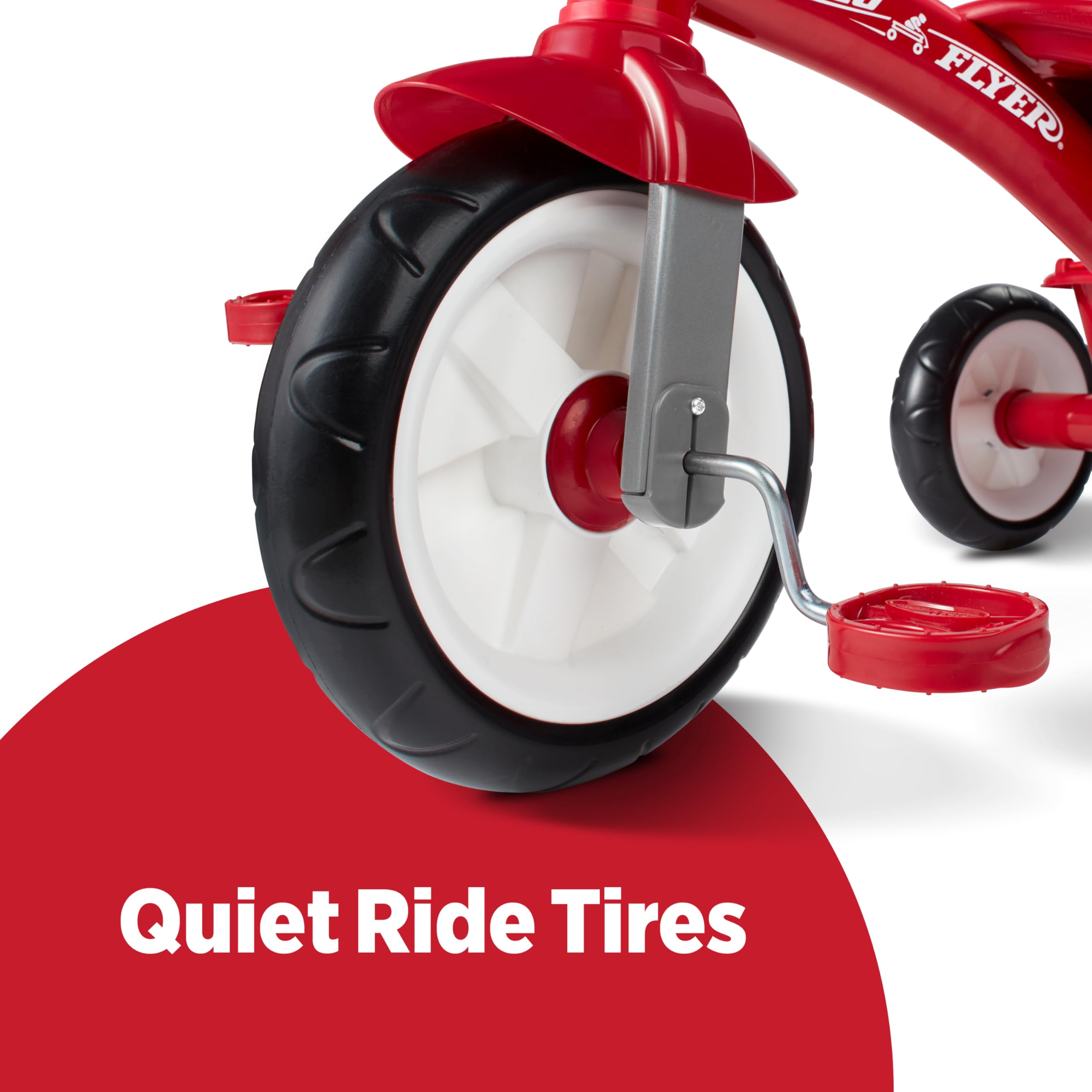 Radio Flyer Red Rider Trike - Adjustable Seat, Quiet Ride Tires | Ages 2.5-5 7