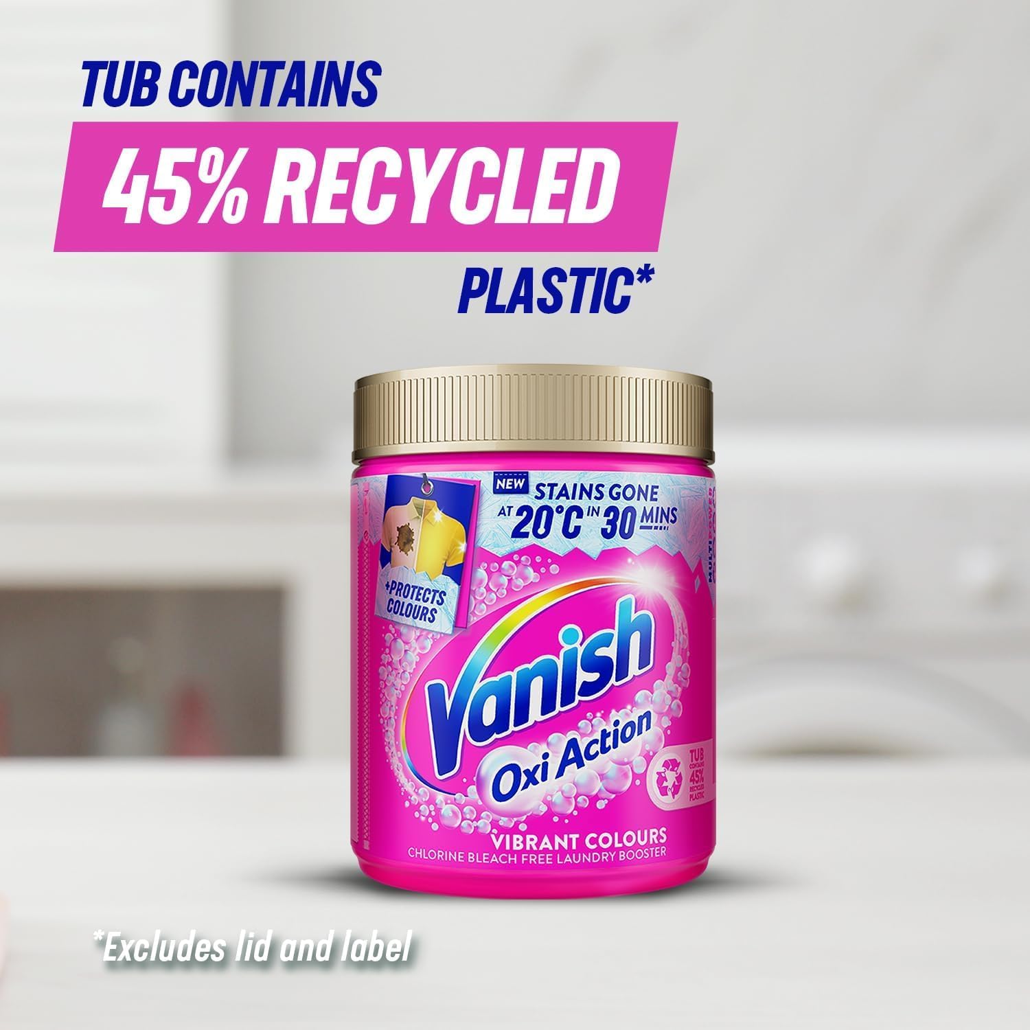 Vanish Gold Oxi Action Stain Remover and Laundry Booster Powder for Colours 1.41kg 5