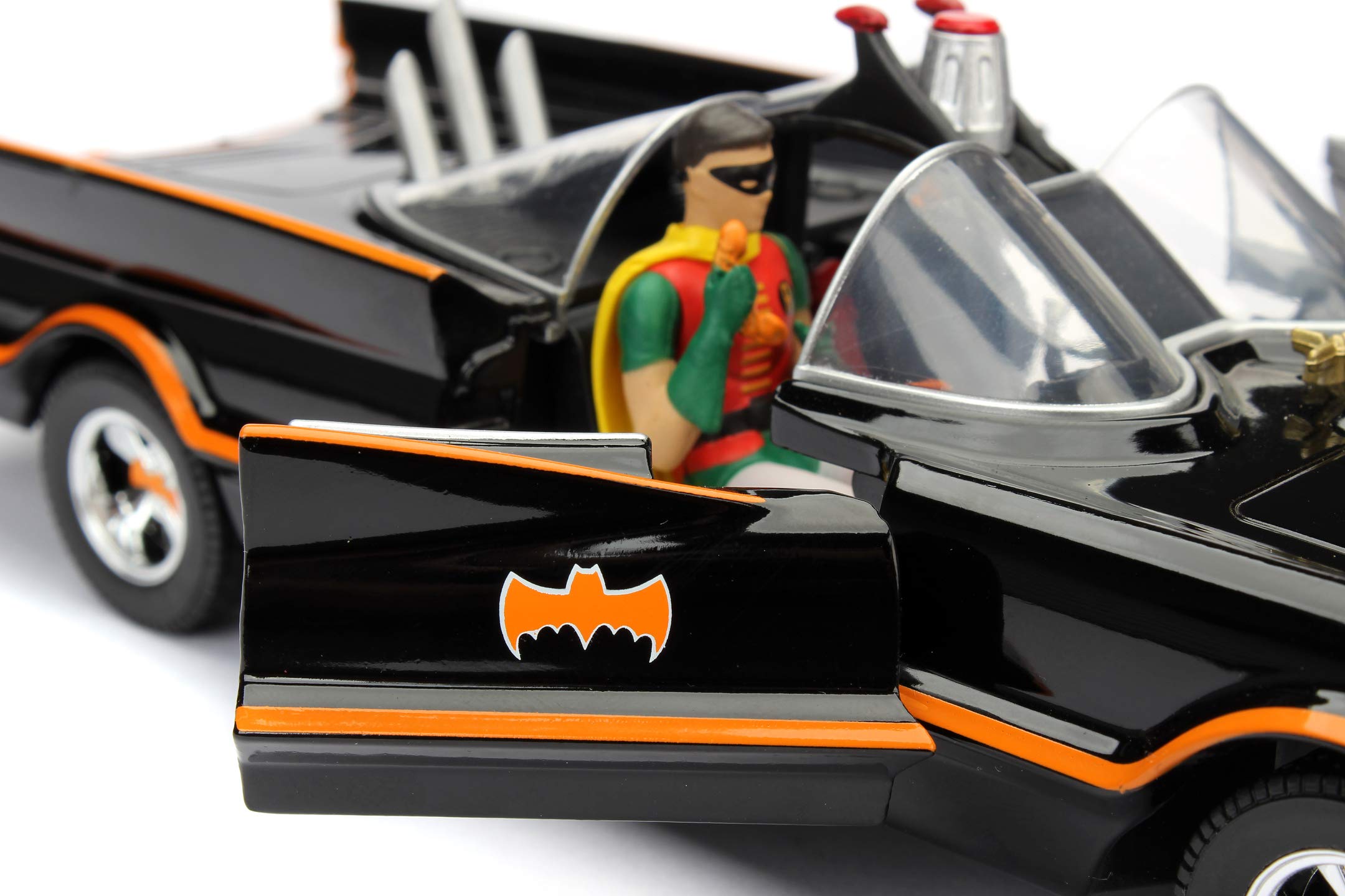 1966 Batman Classic Batmobile 1:24 Scale Die-Cast Replica with Adam West Figure 6
