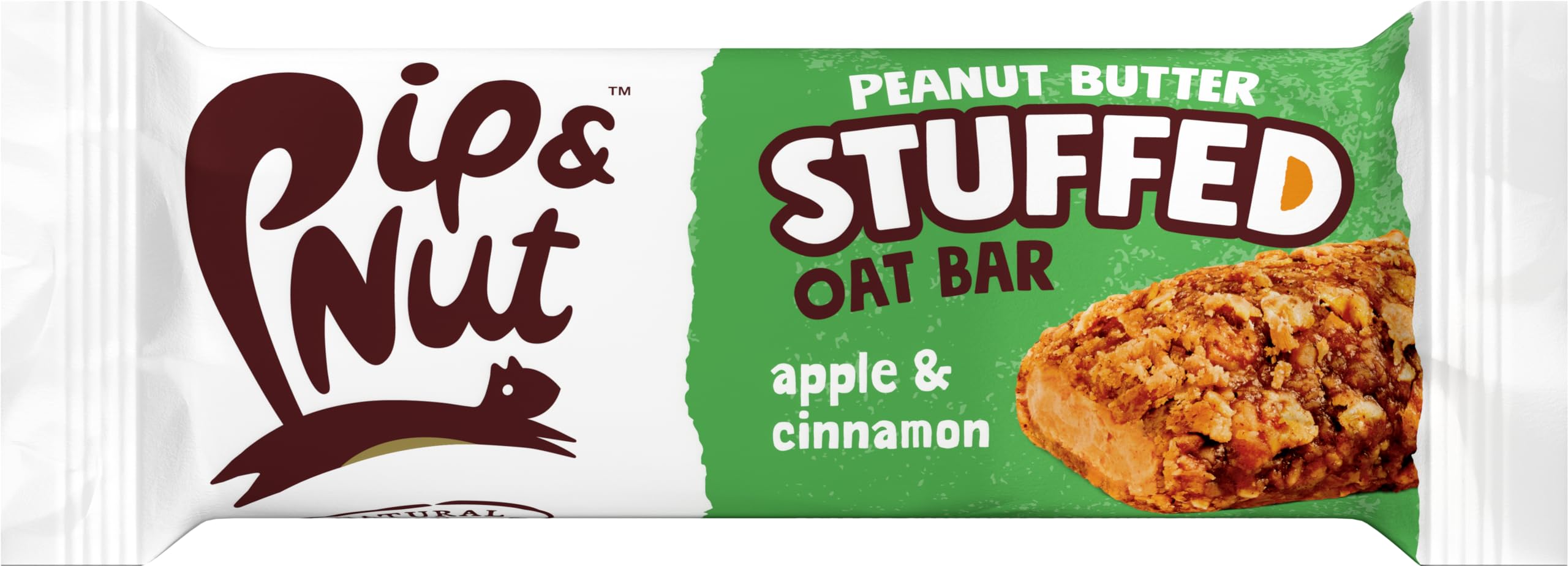 Pip & Nut Peanut Butter Stuffed Oat Bar Apple & Cinnamon | 15 Count (48g Each)