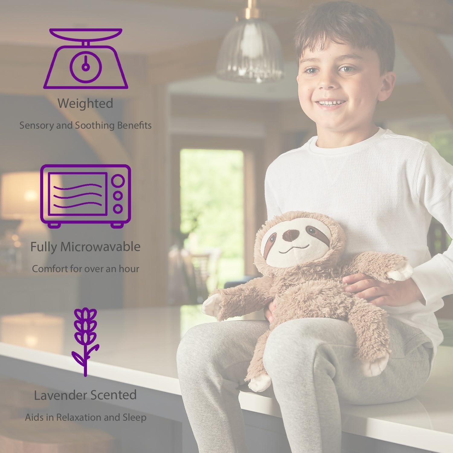 Warmies - Fully Heatable Bobcat Cuddly Toy with French Lavender Scent 4