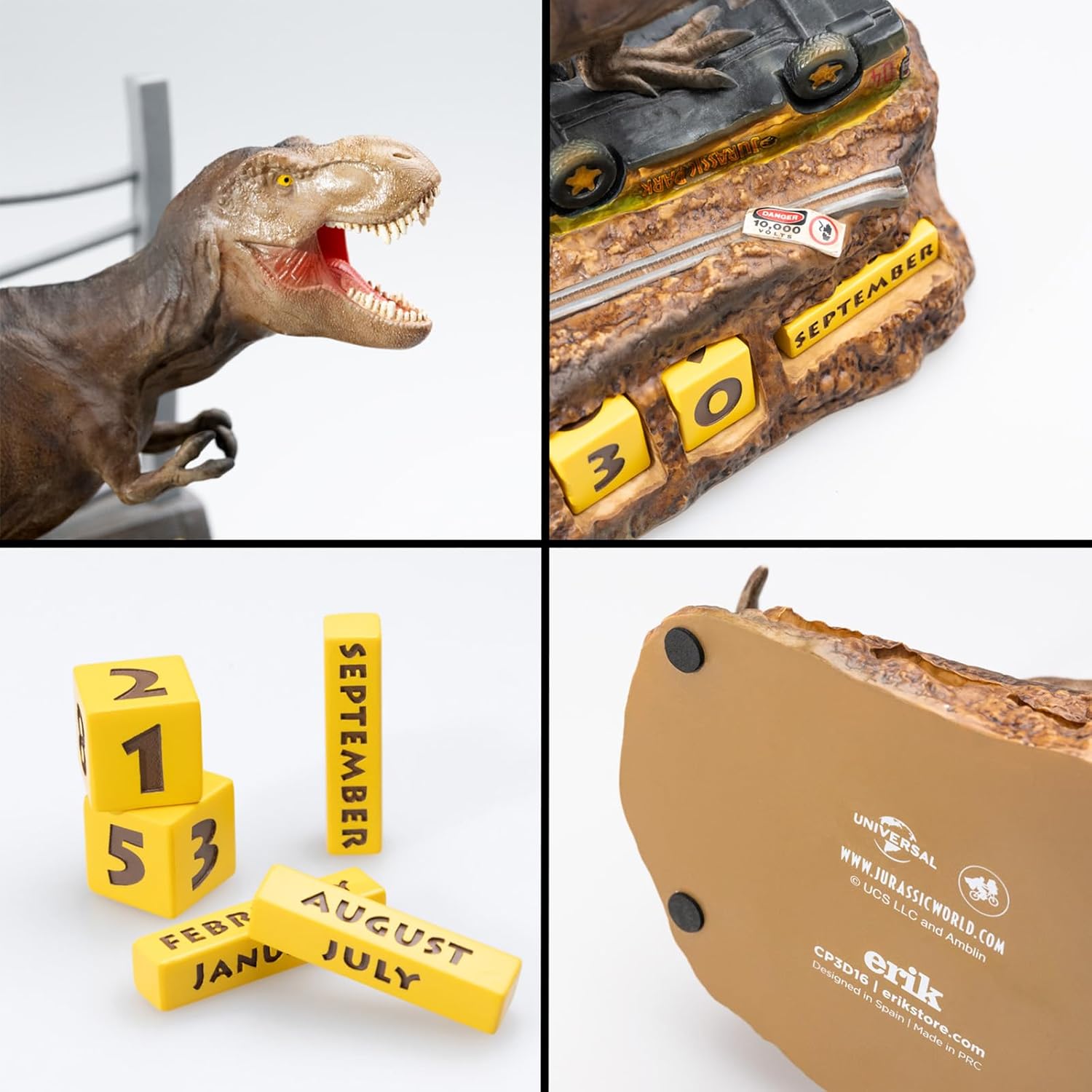 Grupo Erik Jurassic Park T-Rex 3D-Ewiger Flip-Kalender 14