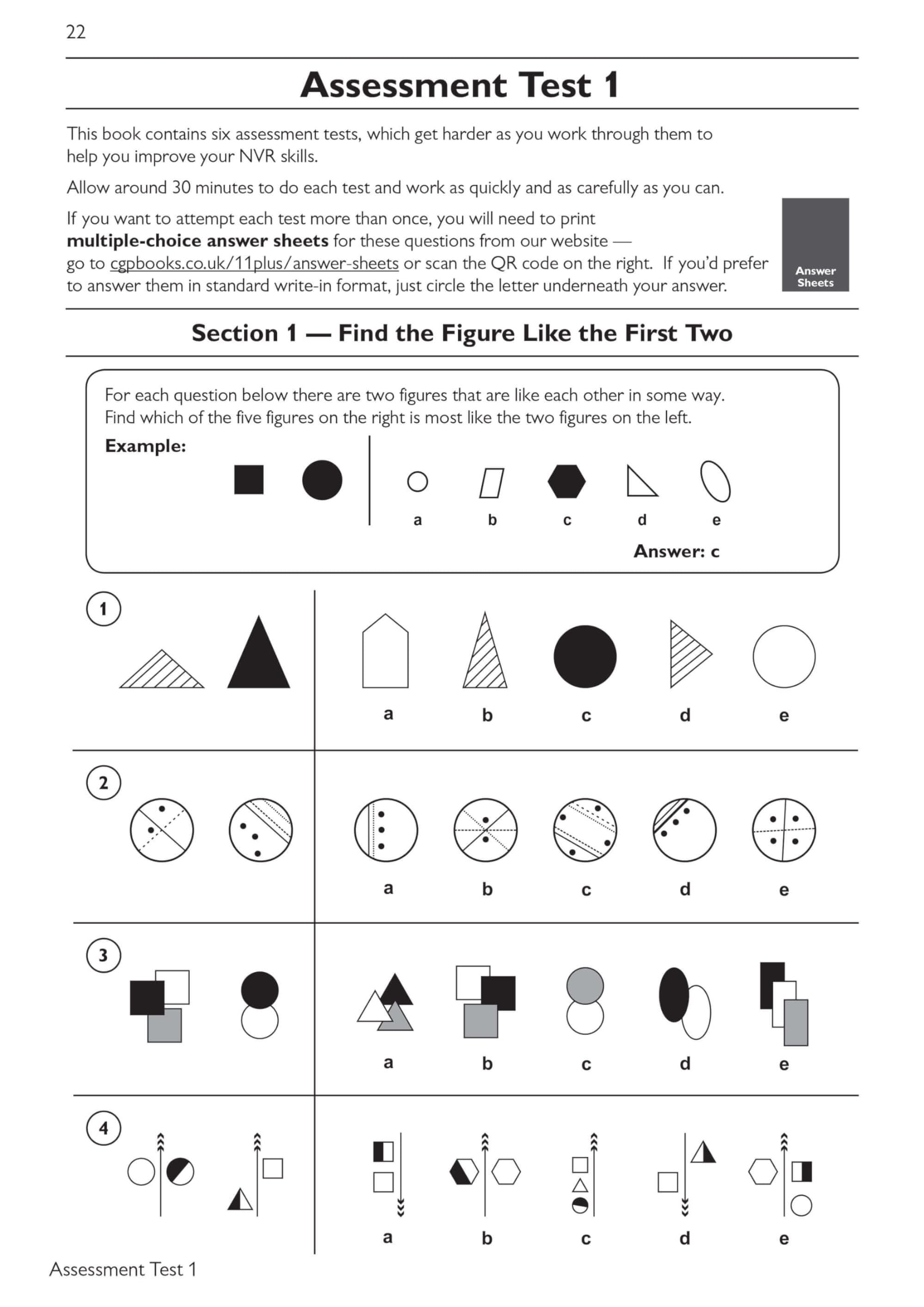CGP 11+ GL Non-Verbal Reasoning Practice Book & Assessment Tests - Ages 10-11 (2022 Tests) 4