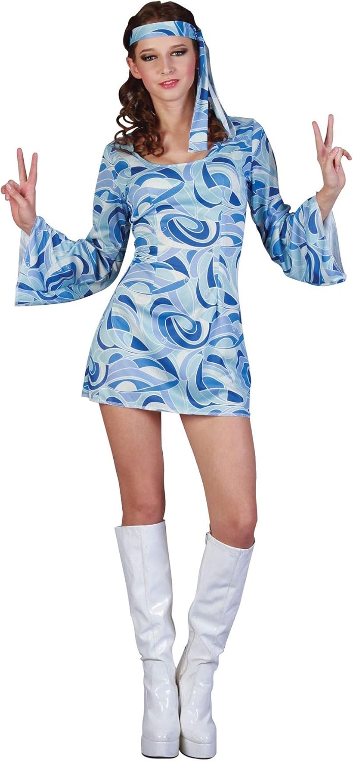 Bristol Novelty Flower Power Hippie Girl Costume - Large 3