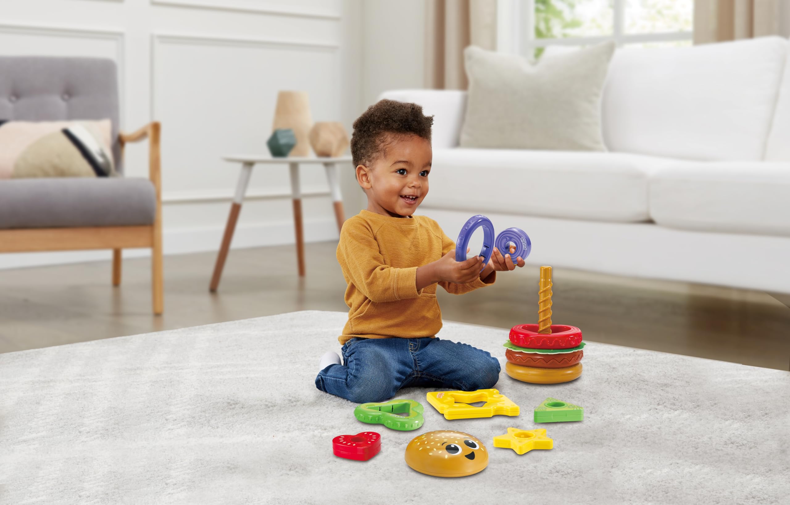 VTech Baby Build-a-Burger - Stacking and Sorting Toy for Toddlers 18 Months+ 4