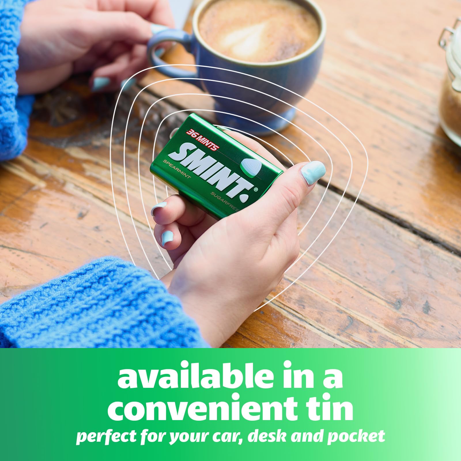 Smint - Spearmint XXL Zuckerfreie Pfefferminzbonbons (Packung mit 12 Dosen) 8