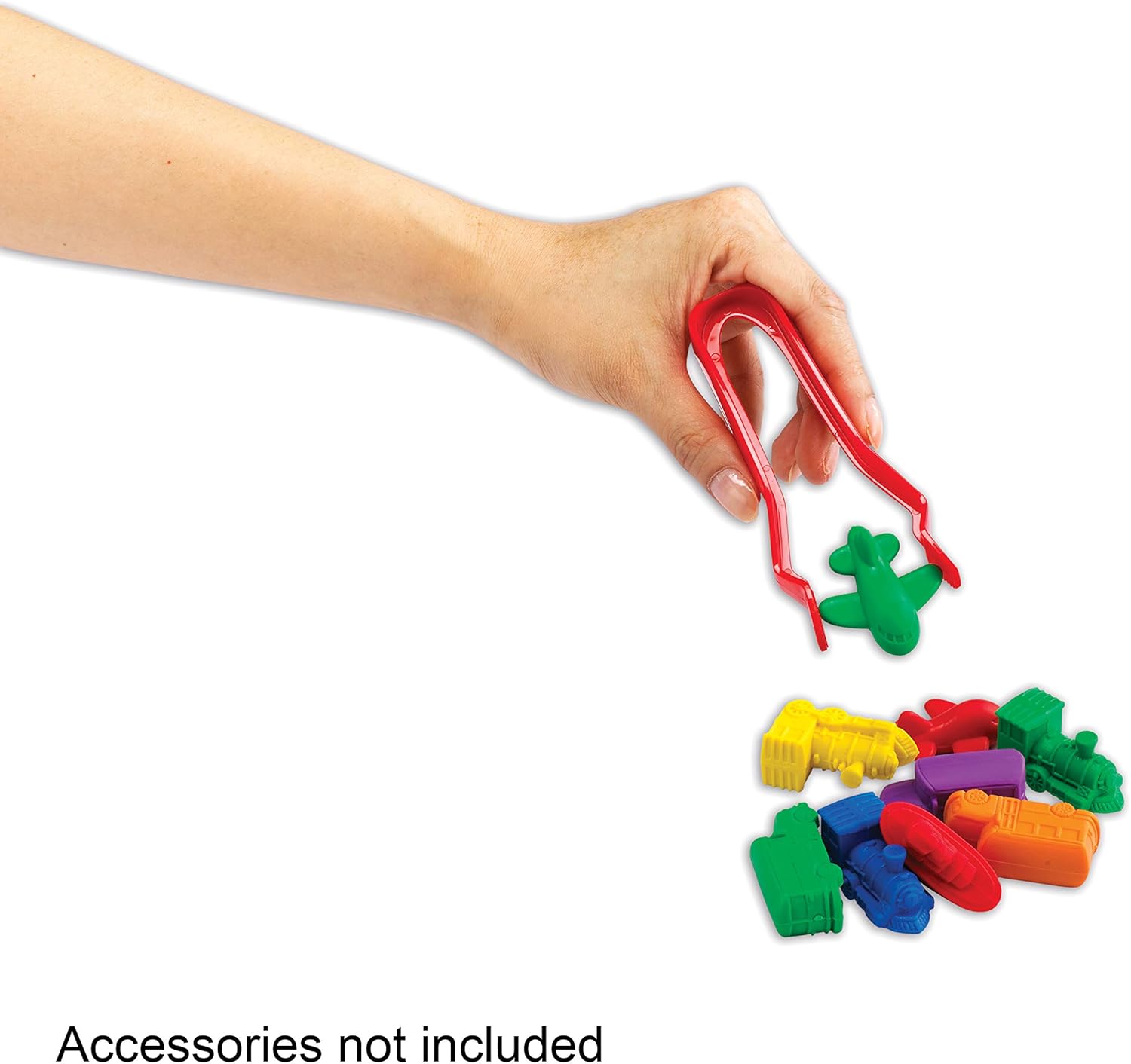 edxeducation Jumbo Tweezers - Set of 12 - 6 Colors - For Ages 18m+ 3