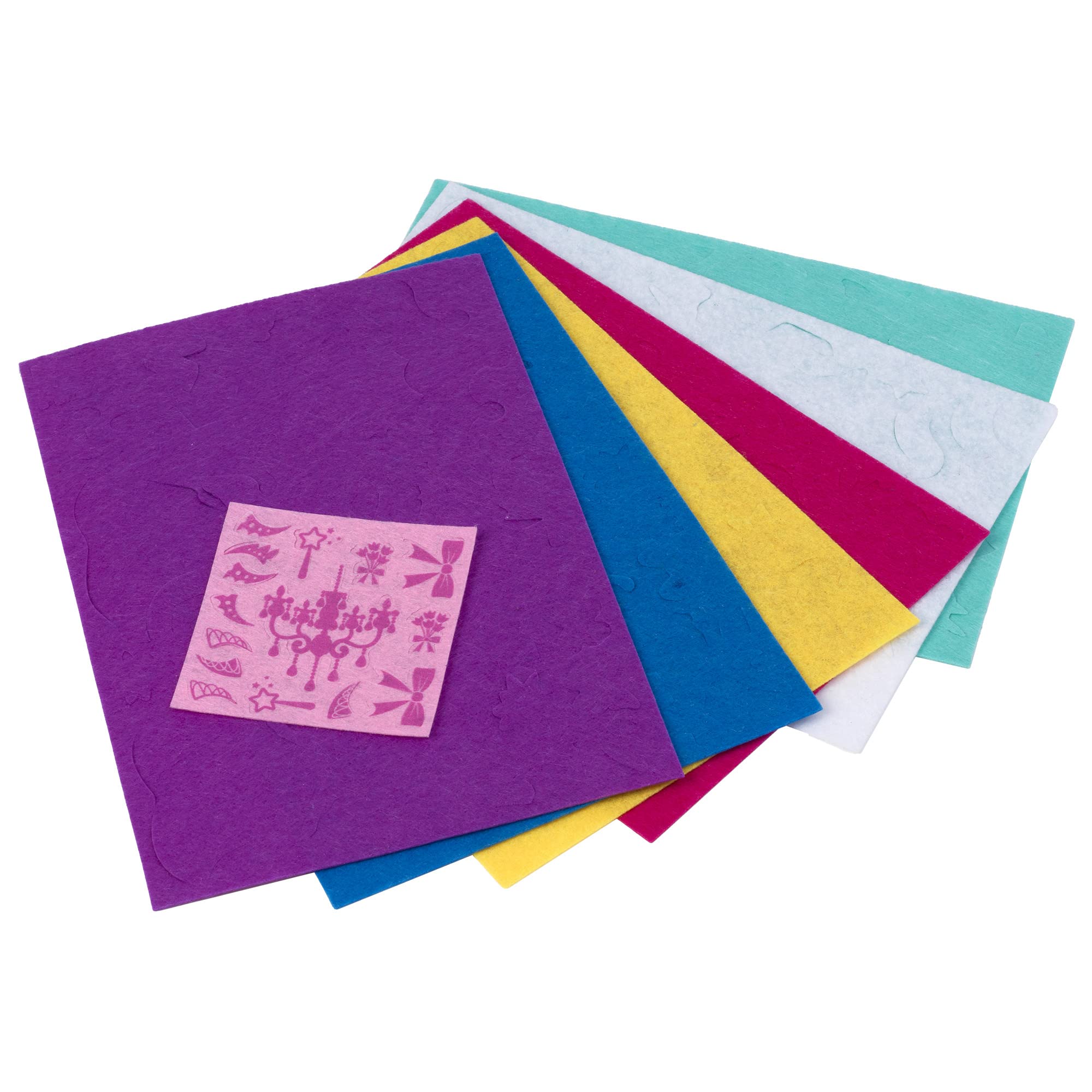 Fuzzy Felt Princess Drawer Set - 200+ Piece Craft Kit for Creative Play