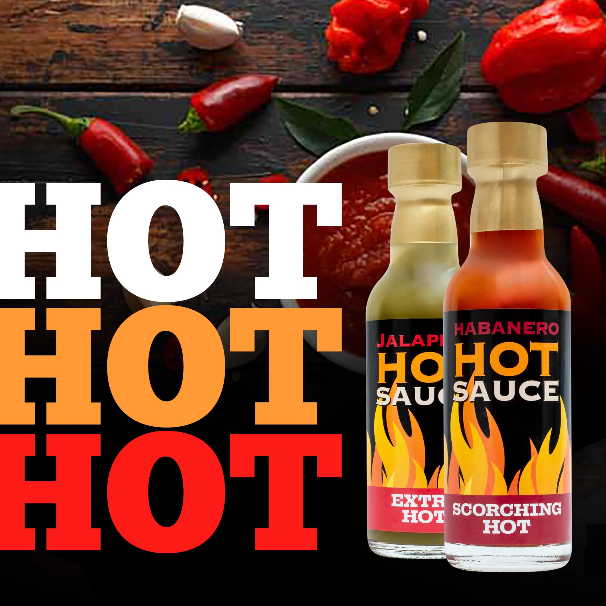 Hot Sauce Gift Set - Chilli Sauce Selection 8 Pack Including Sriracha, Taba 4