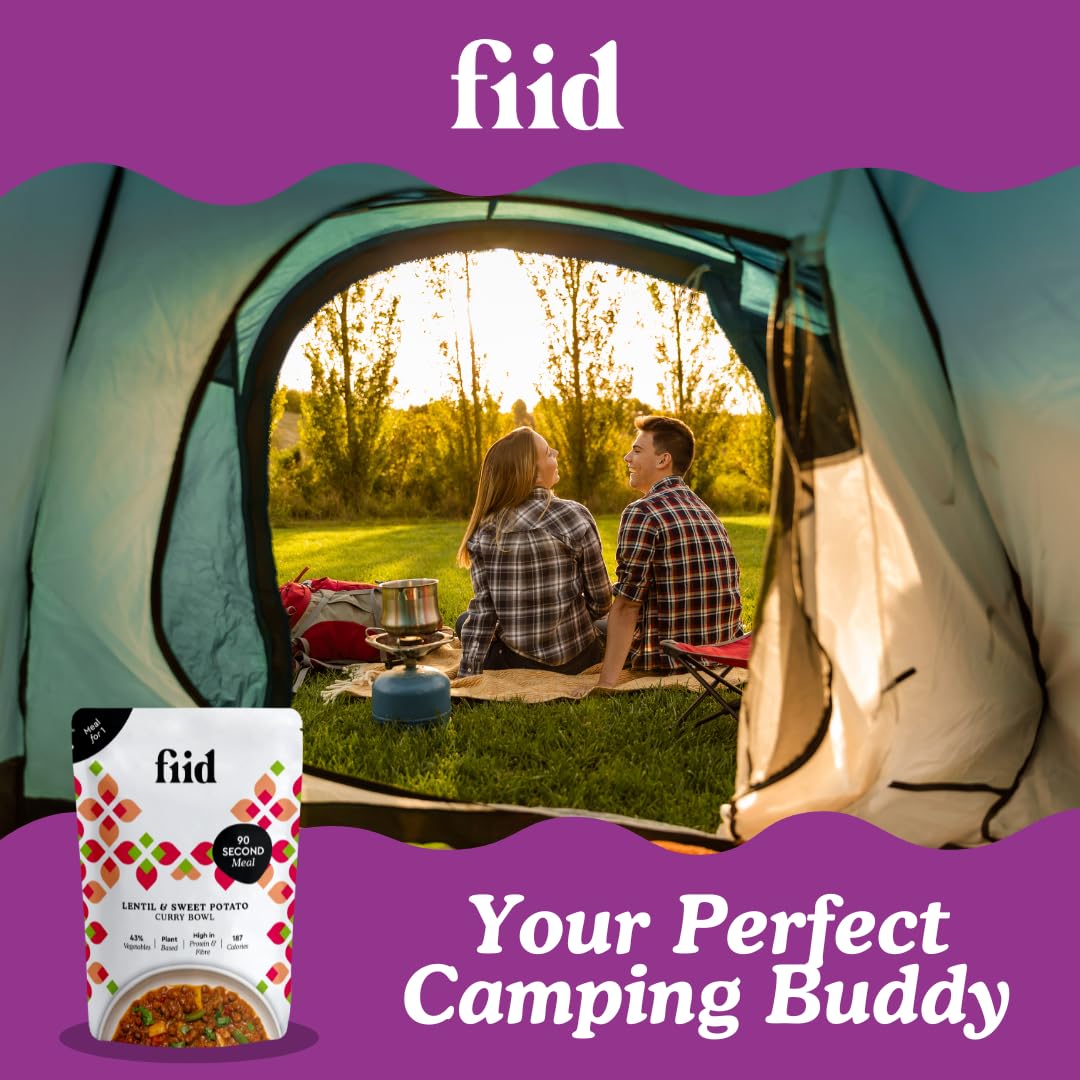 Fiid 100% Natural Vegan Microwave Ready Meals 6-Pack - 6x275g 4