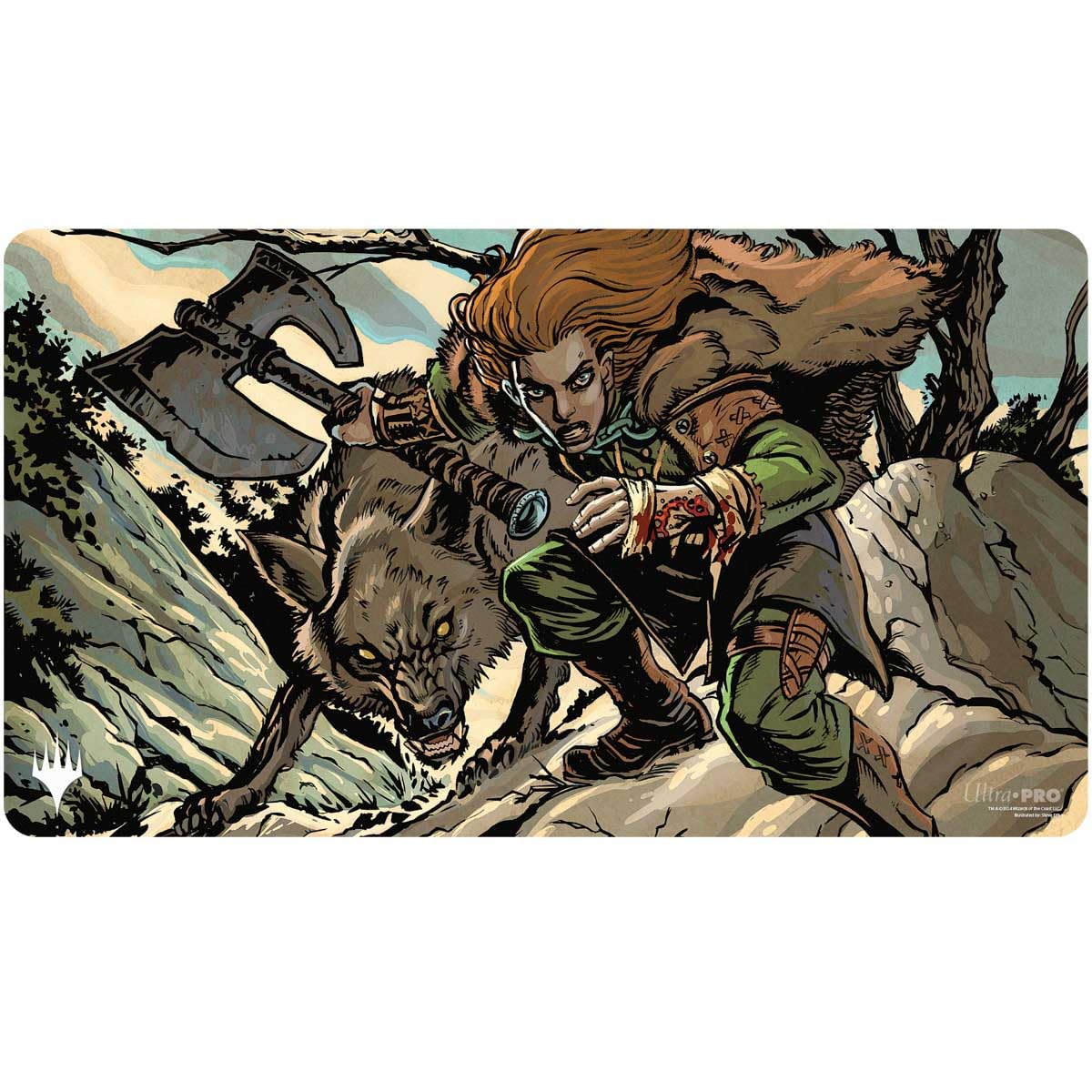 Ultra Pro Innistrad Remastered doppelseitige Spielmatte mit Huntmaster- und Ravager of the Fells-Artwork 4