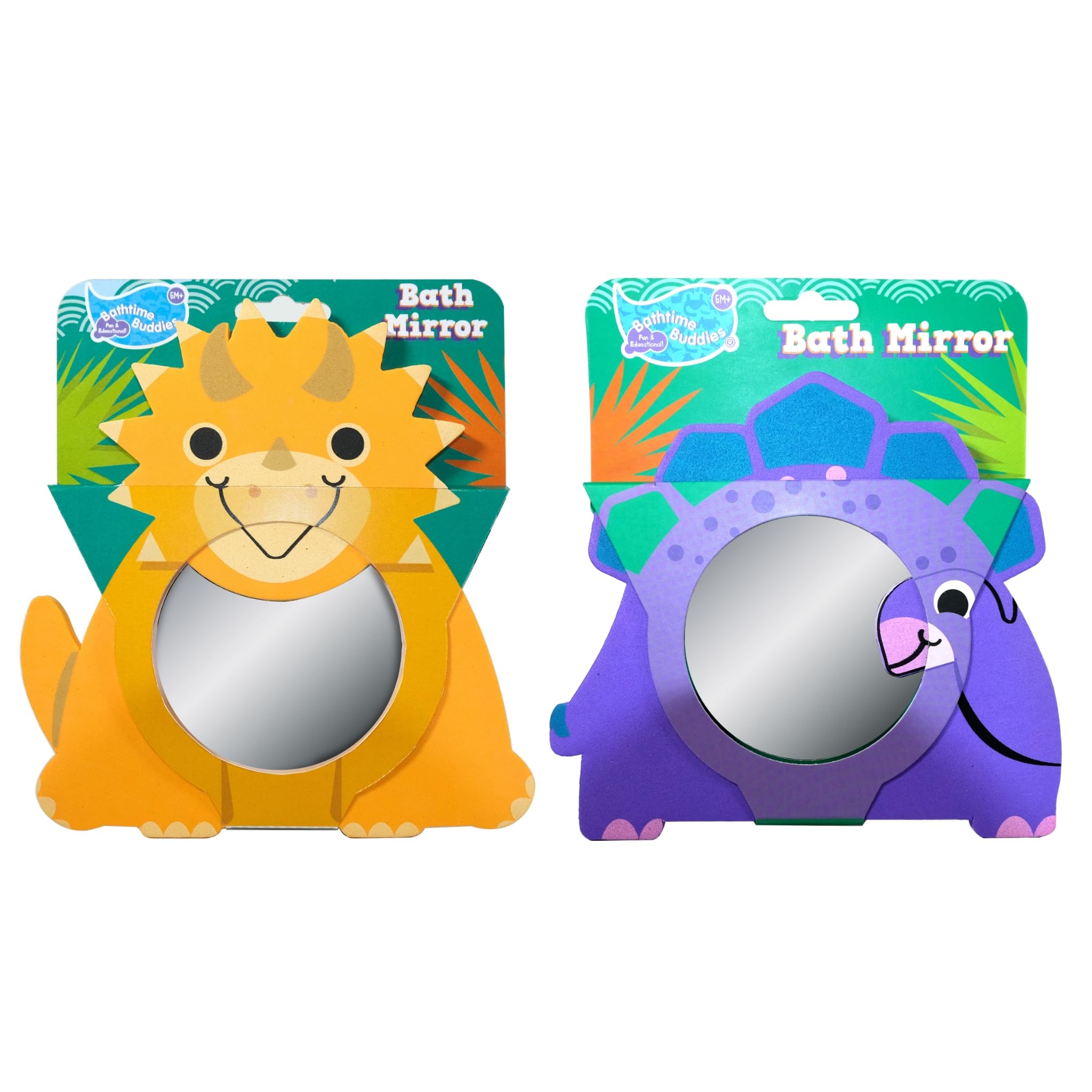 Bathtime Buddies Bath Mirror - Stick On Sensory Toy for 6-12 Months