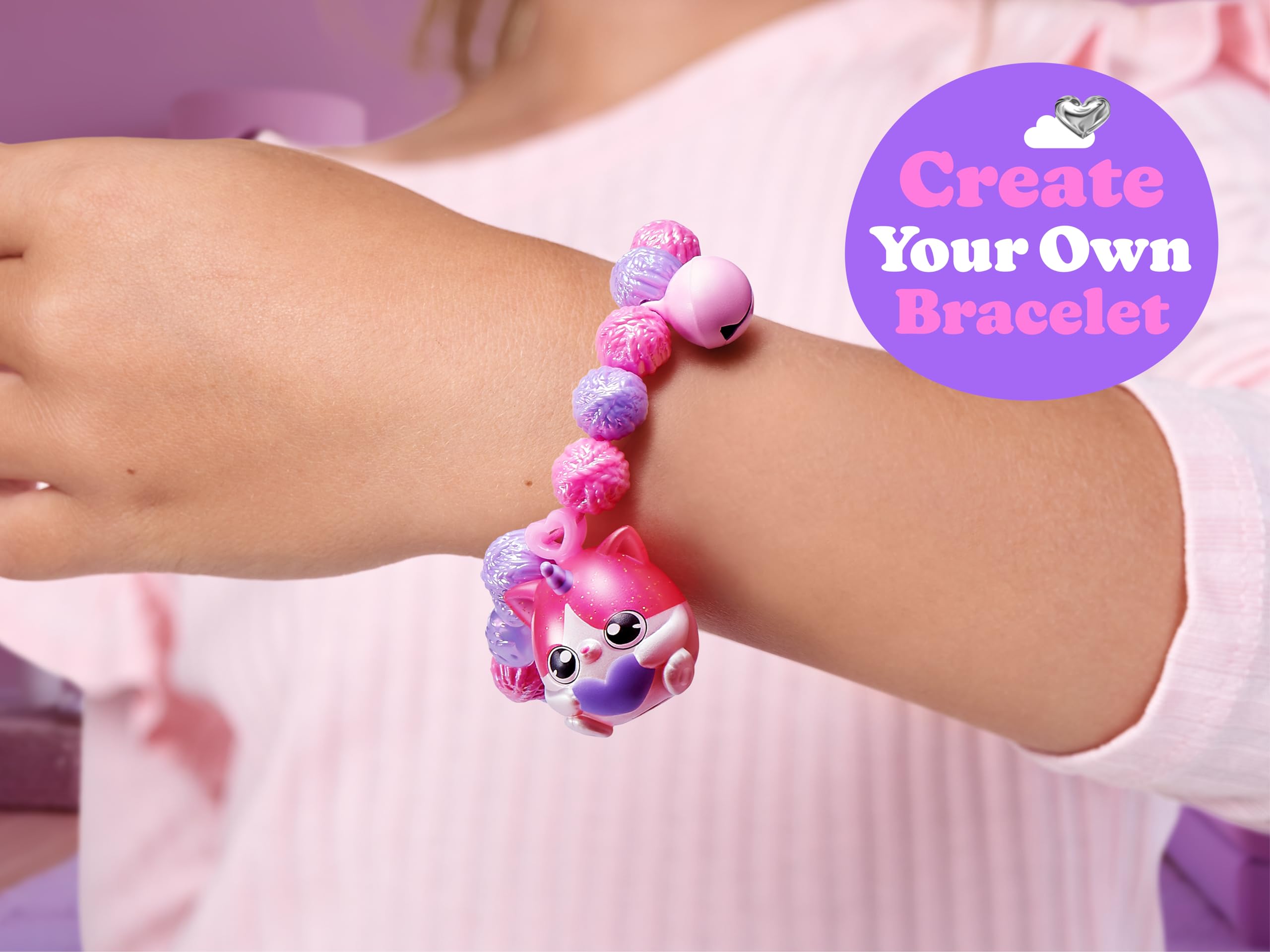 Rainbocorns Kitty Mania Pink-White Cat (PURRL) - Hug-to-Hatch Plush Toy with 40+ Surprises 15