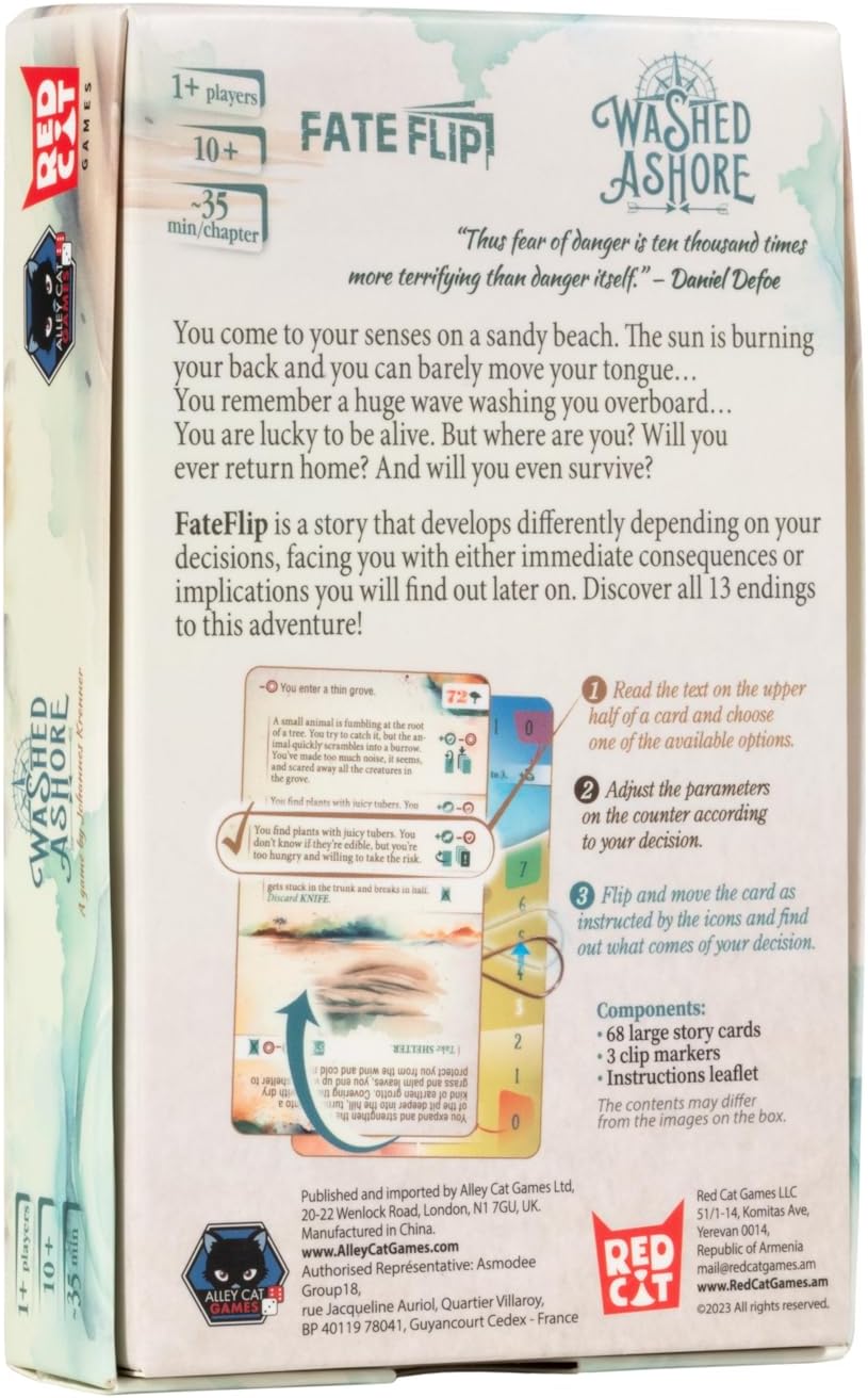 Alley Cat Games Washed Ashore Card Based Choose Your Own Adventure Game 9