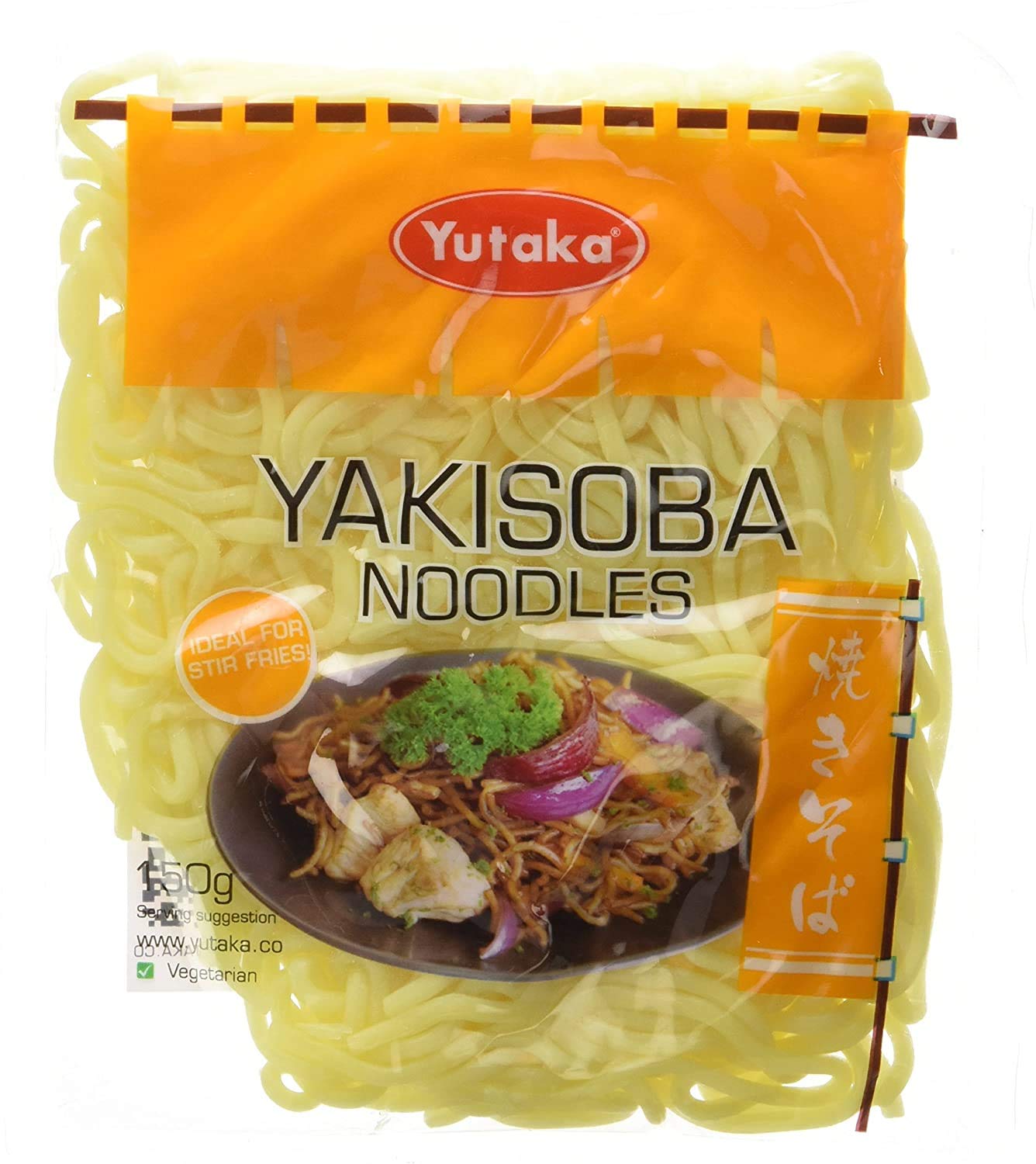 Yutaka Soft Yakisoba Noodles 150g - Pre-Cooked Japanese Stir-Fry Noodles