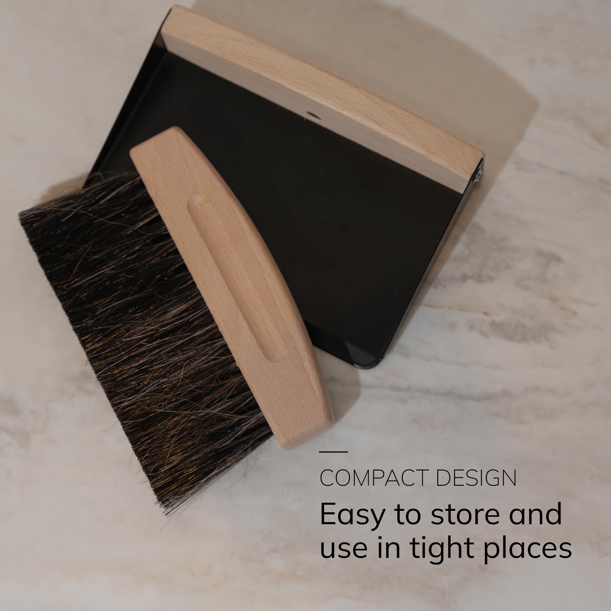 ENA Living Mini Dustpan and Brush Set - Small Cleaning Brush Set for Home, Kitchen, Fireplace 4