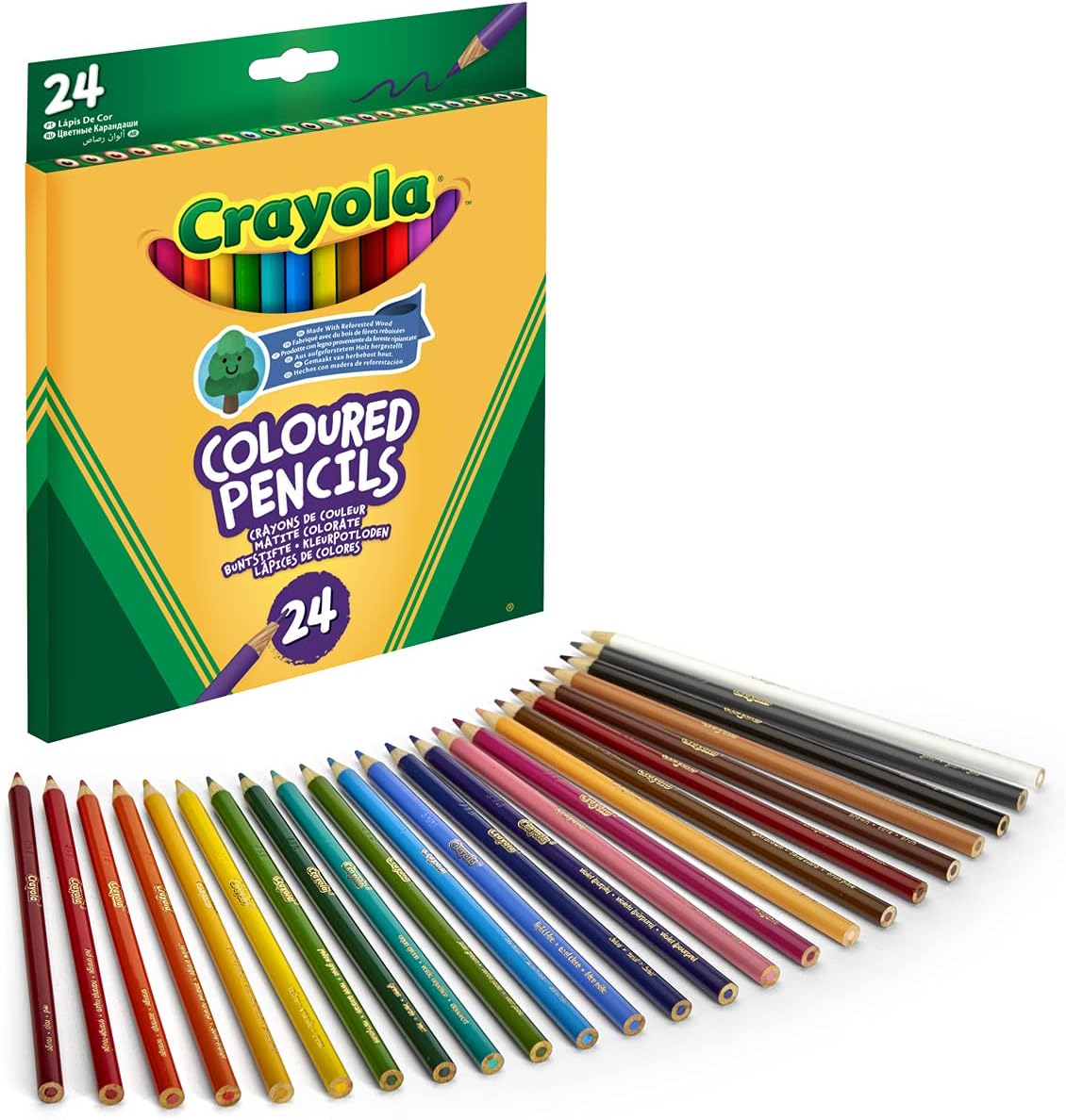 Crayola 24 Buntstifte – vorgespitzter Künstlerbedarf für Kinder 4