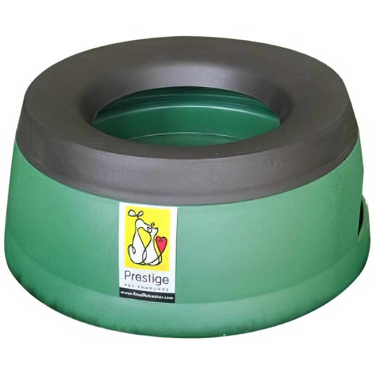 Road Refresher Non-Spill Pet Water Bowl - Large, Green | Heat Resistant Polypropylene