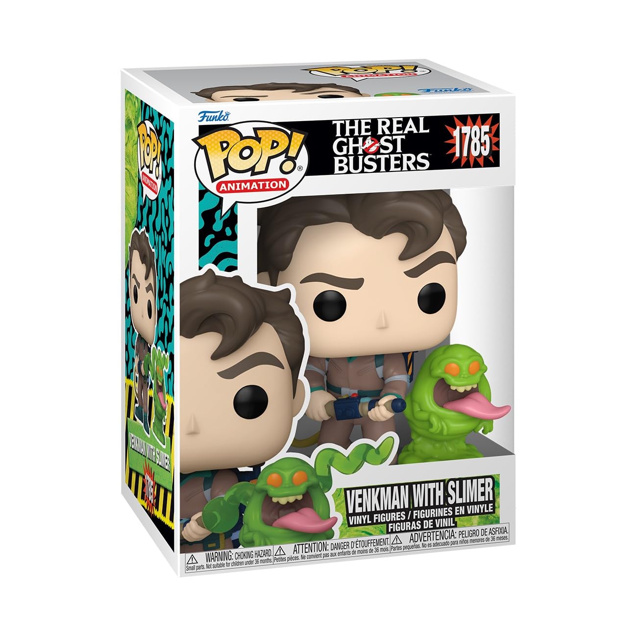 Funko Pop! The Real Ghostbusters - Dr. Peter Venkman with Slimer Vinyl Figure