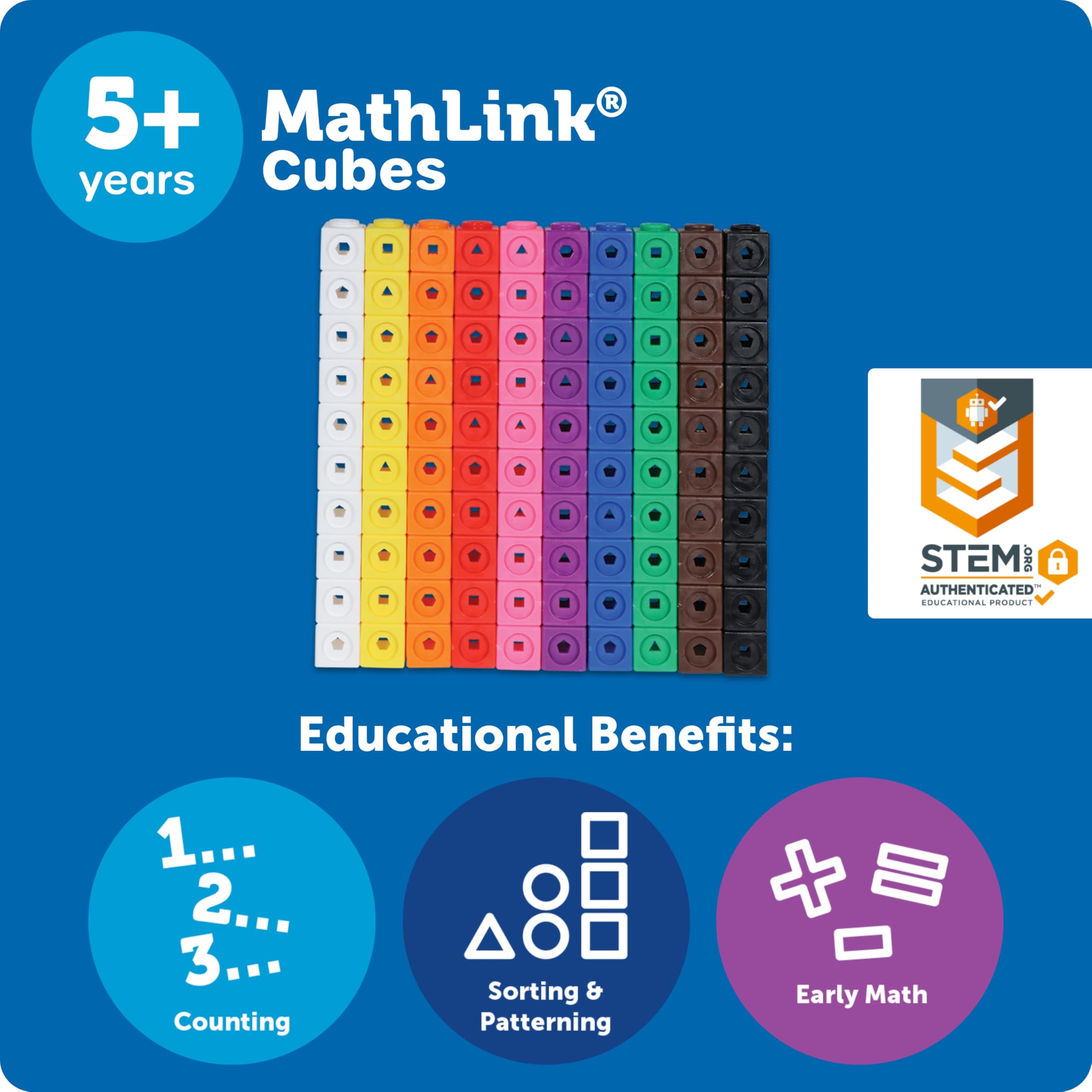 Learning Resources MathLink Cubes – Pädagogisches Bauset für Kinder ab 5 Jahren 13