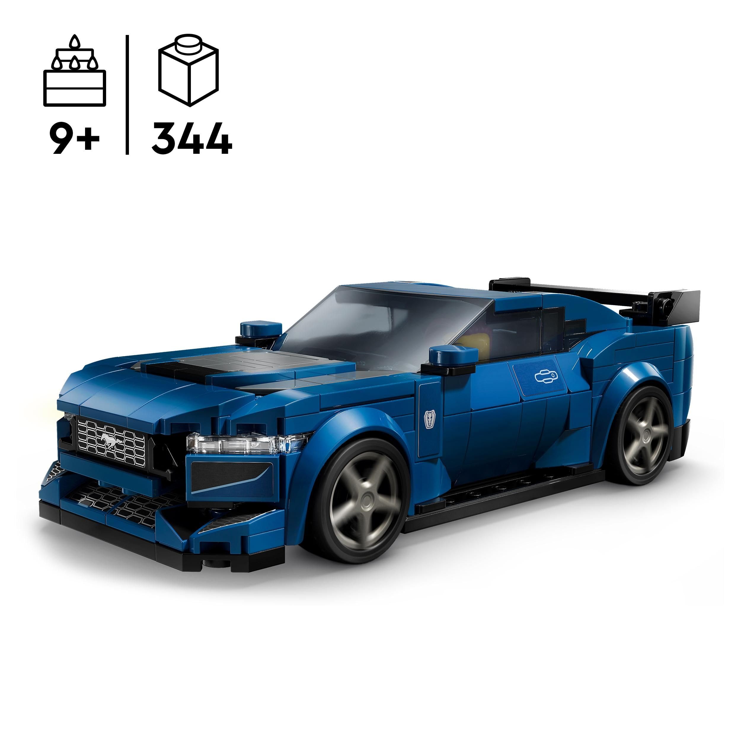 LEGO Speed Champions Ford Mustang Dark Horse Sports Car Toy - Buildable Vehicle for Ages 9+