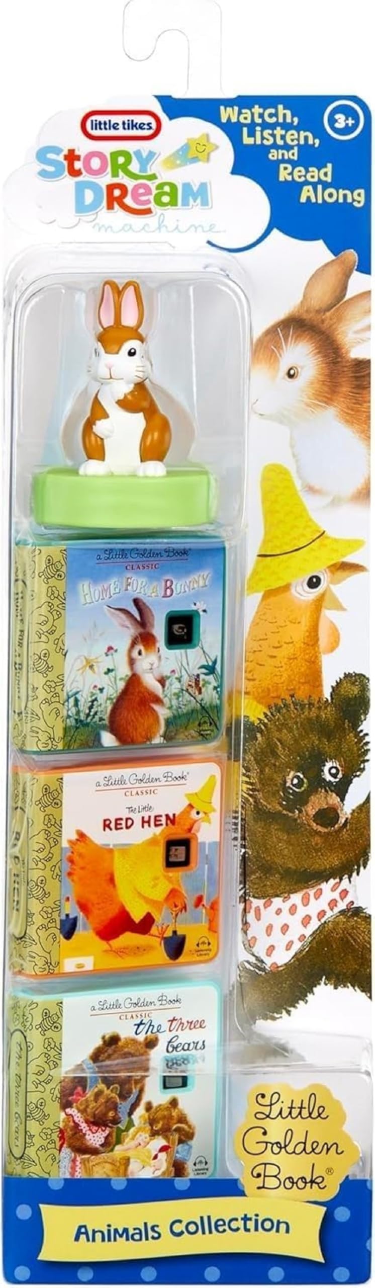 Little Tikes Little Golden Books Tiersammlung für Story Dream Machine – 3 Geschichten und Lichteffekte für Kinder ab 3 Jahren 4