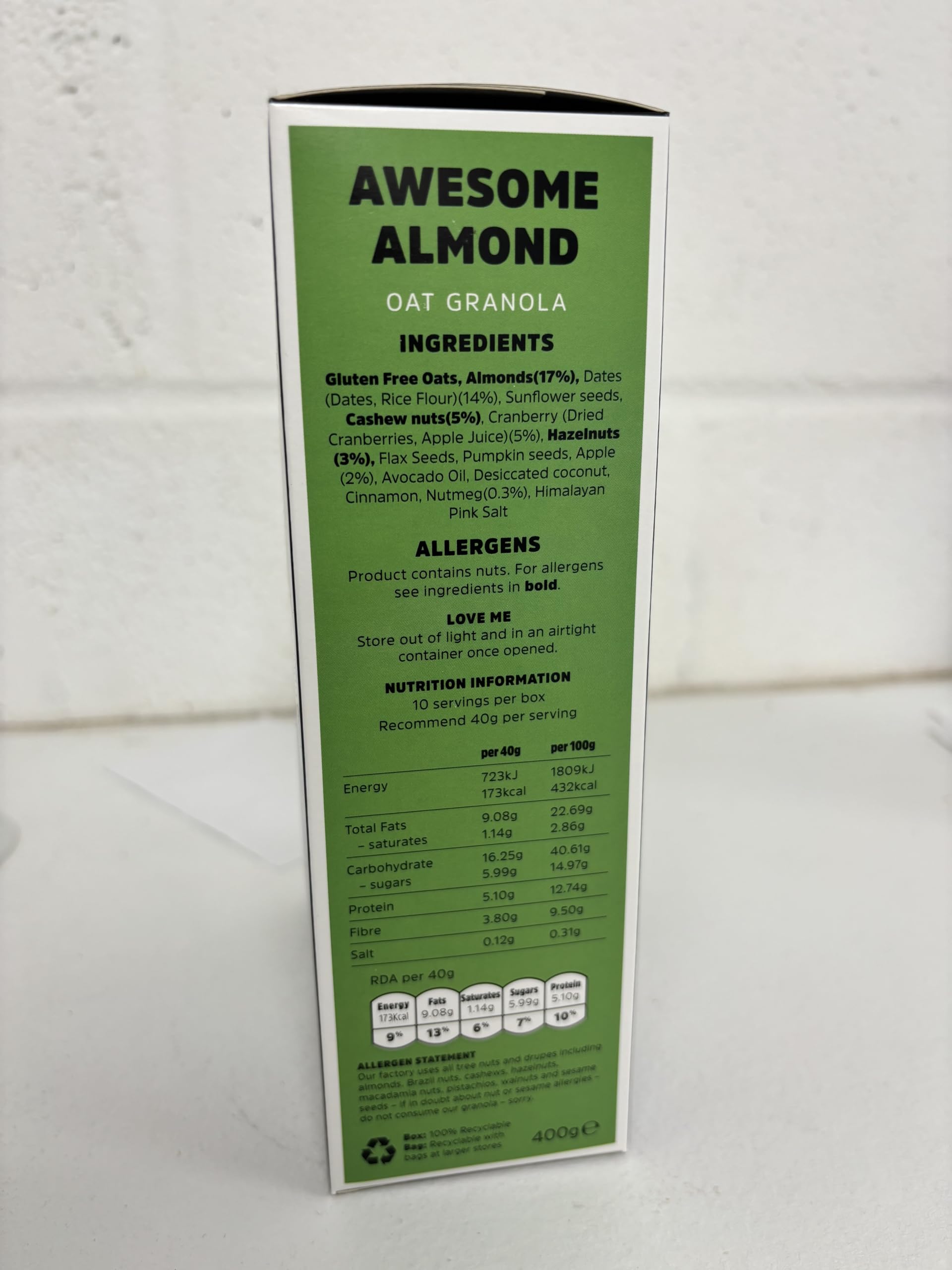 Rollagranola - Awesome Almond Oat Granola 400g