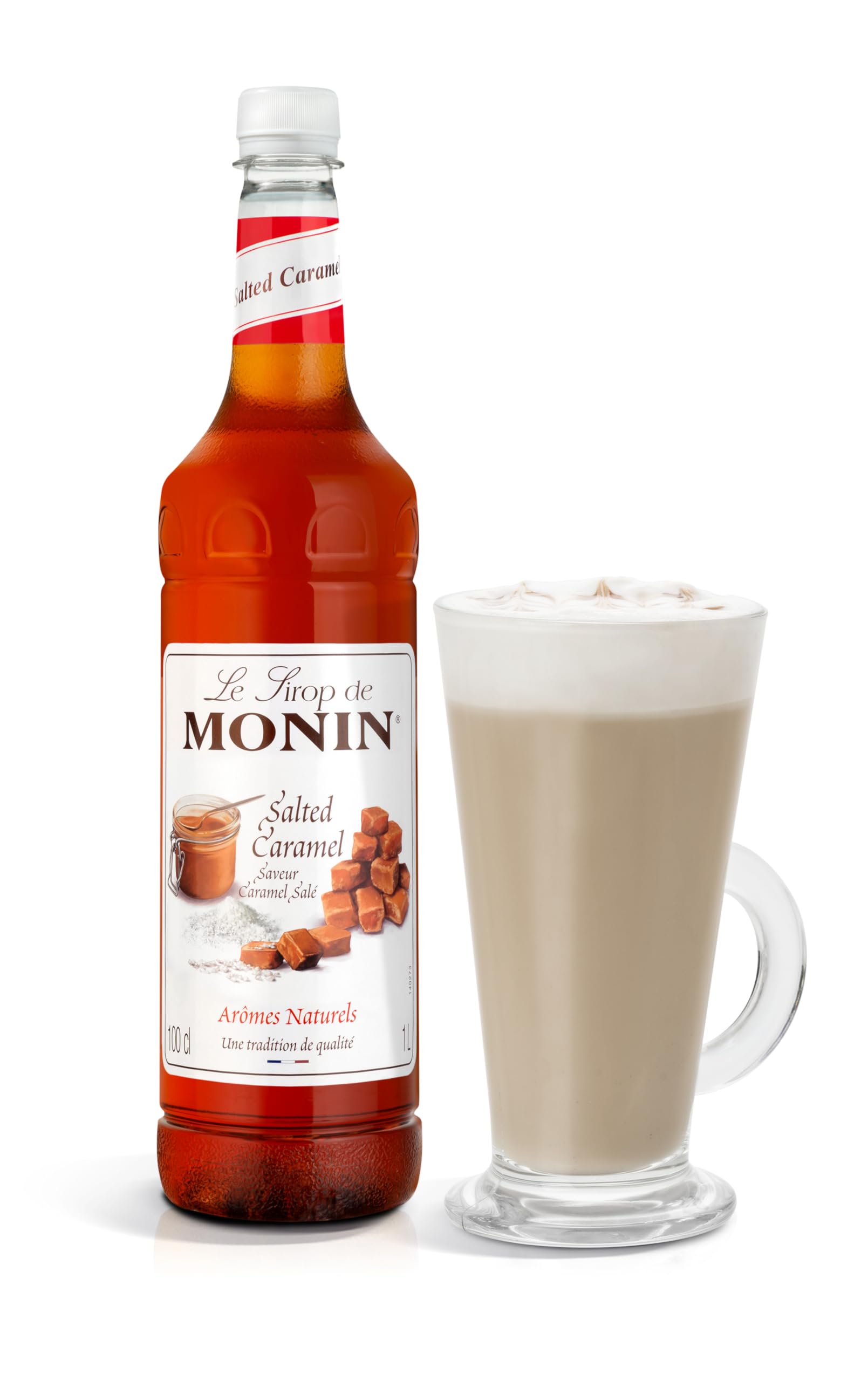 Monin Salted Caramel Sirup 1L – Premium-Getränkesirup für Kaffee, Cocktails und Mocktails 4