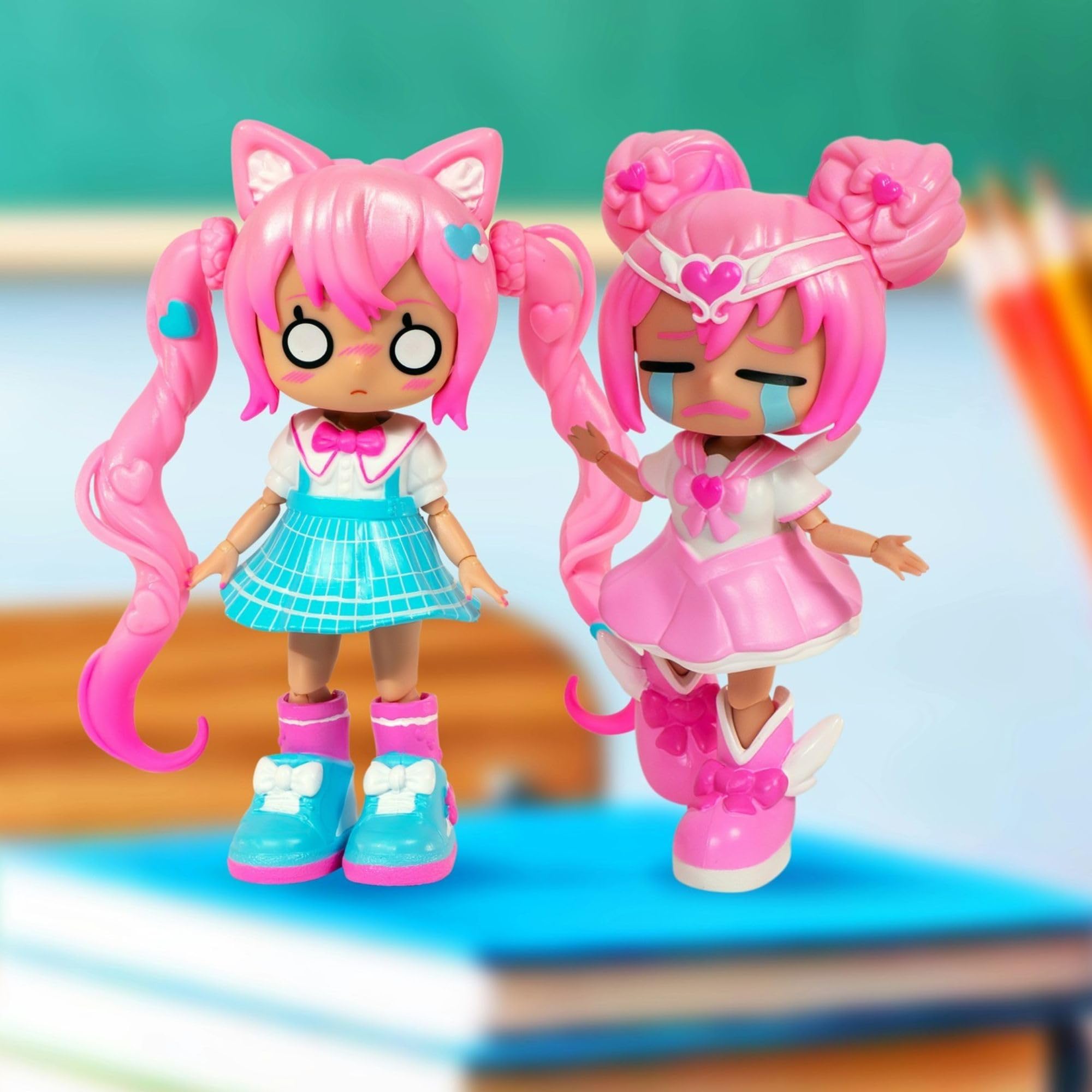 Animakii Fashion Dolls - Customisable Magical Girl & School Girl Style 5" 11