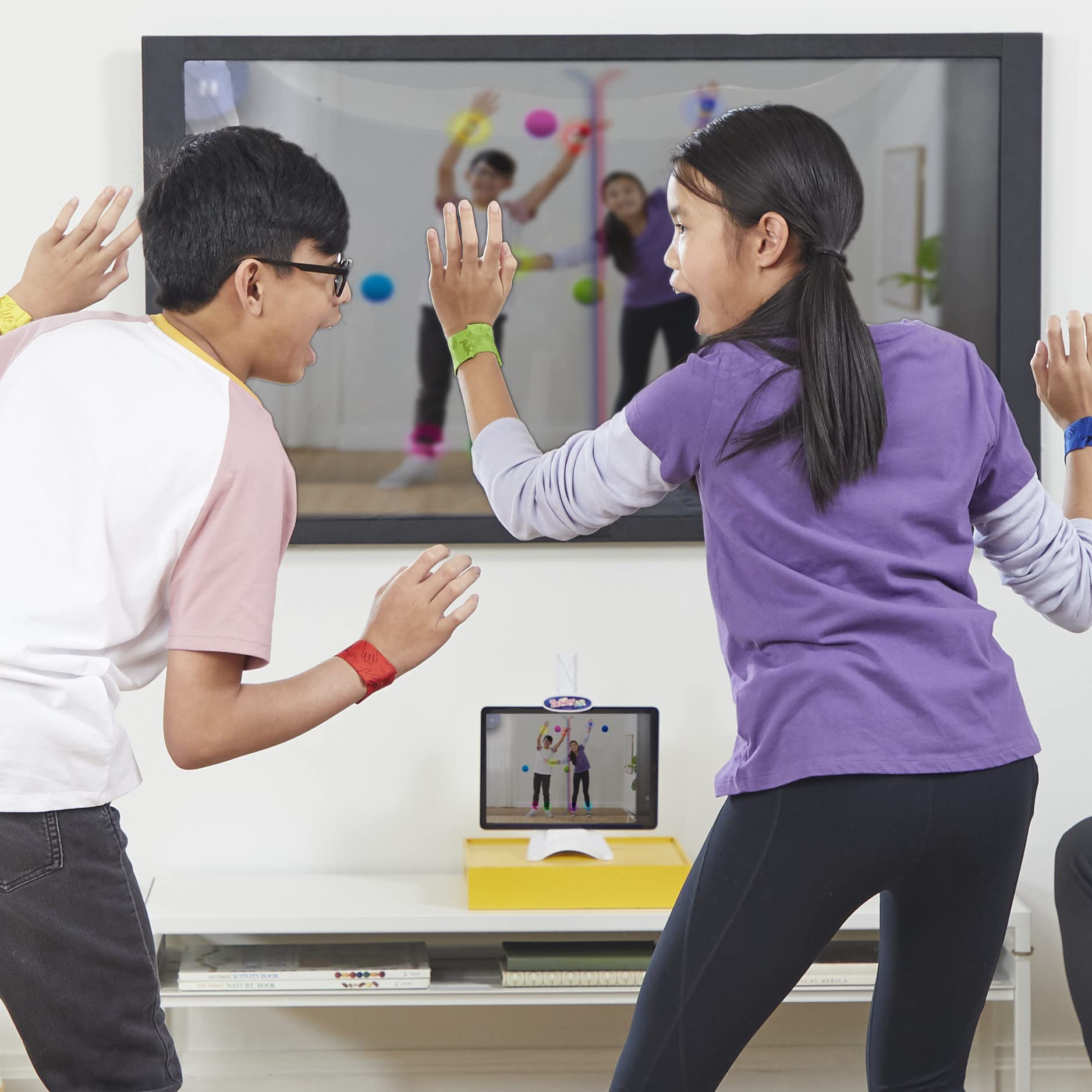 Hasbro Gaming Twister Air Augmented Reality Party Game for Ages 8+ 5