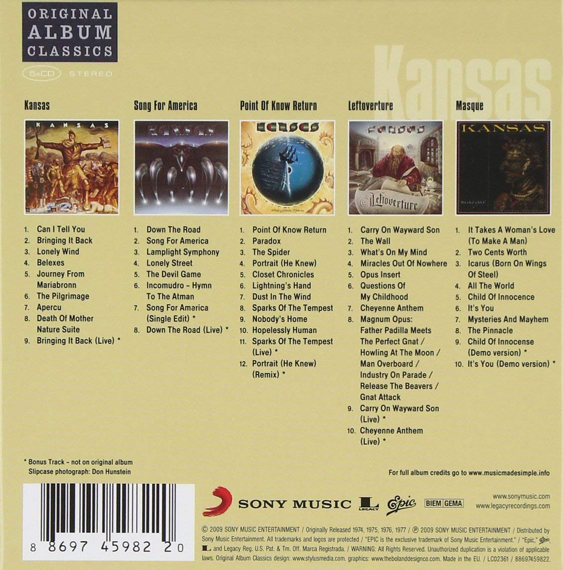 Kansas – Original Album Classics CD-Box-Set 3
