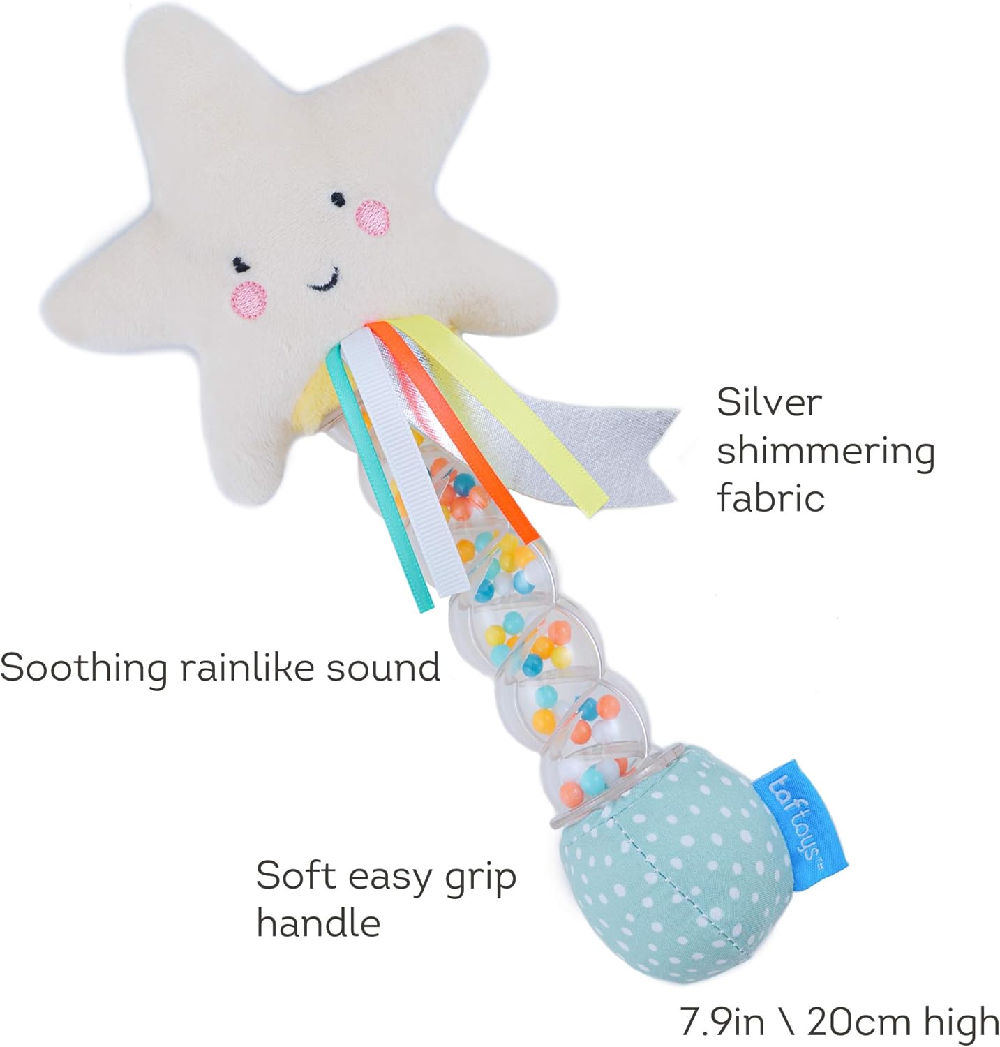 Taf Toys Star Rainstick Rattle - Sensory Baby Toy for Newborns & Toddlers 4