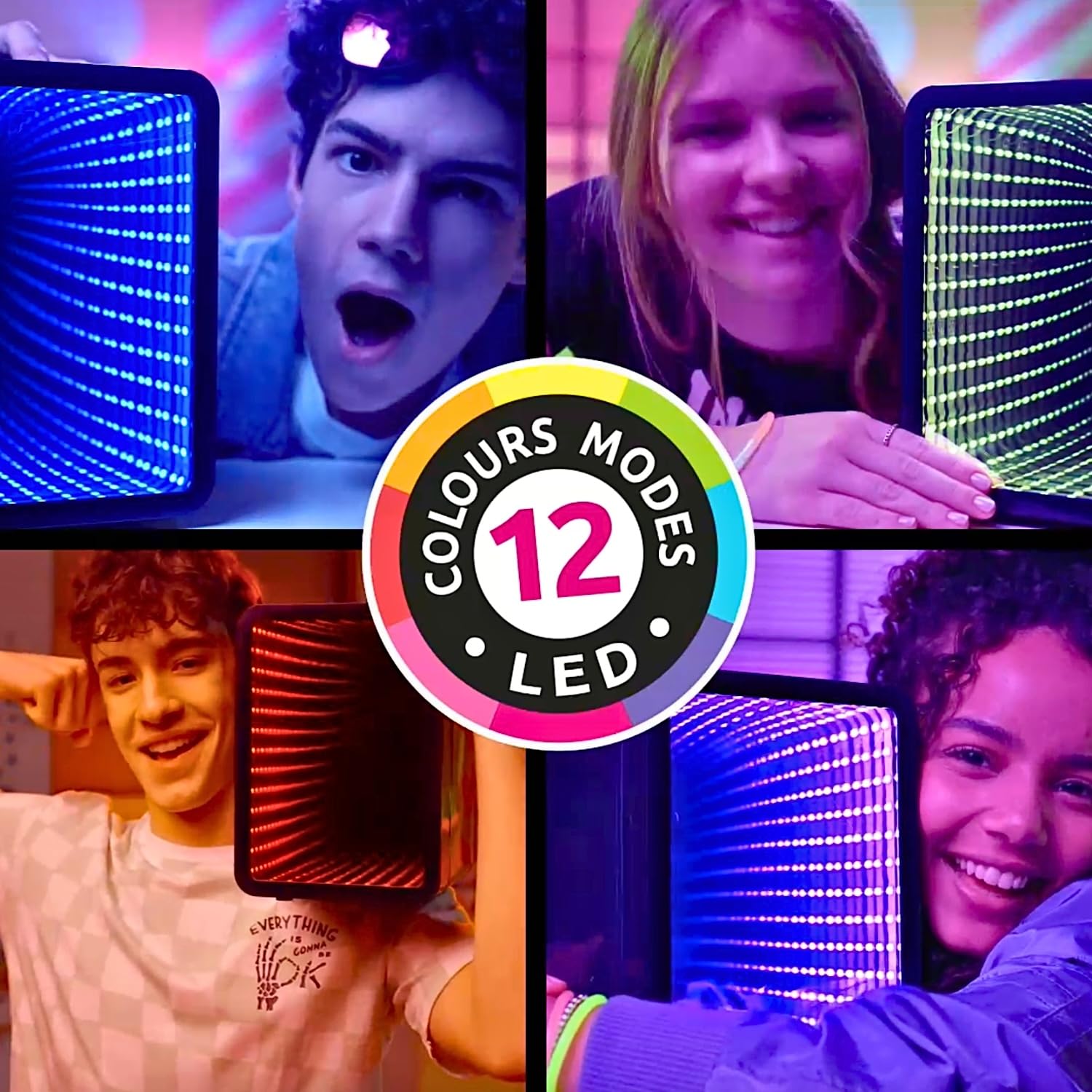 So Chill Mini Fridge with Infinity LED Effect - USB Powered Portable Cooler for Teens & Gamers 5