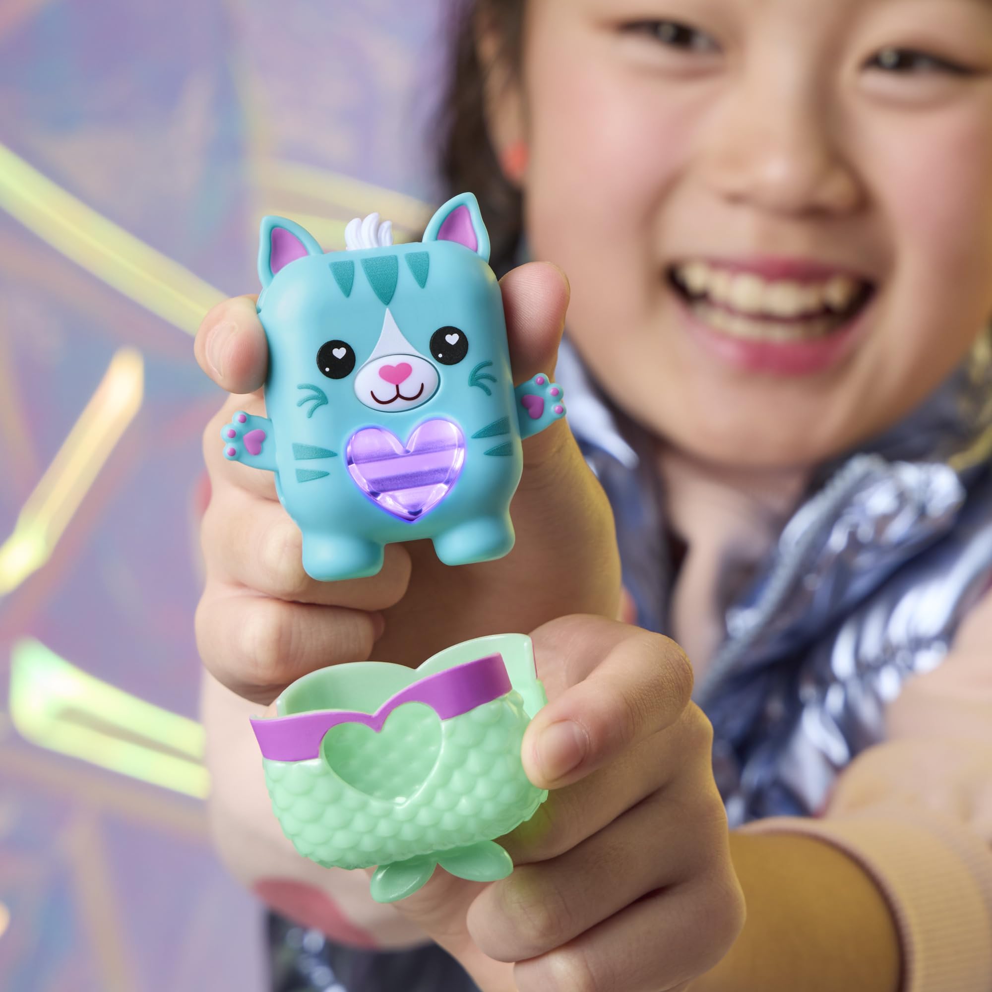 Nano-mals Pawtricia the Blue Kitty with Mermaid Outfit - Electronic Fidget Pet 6