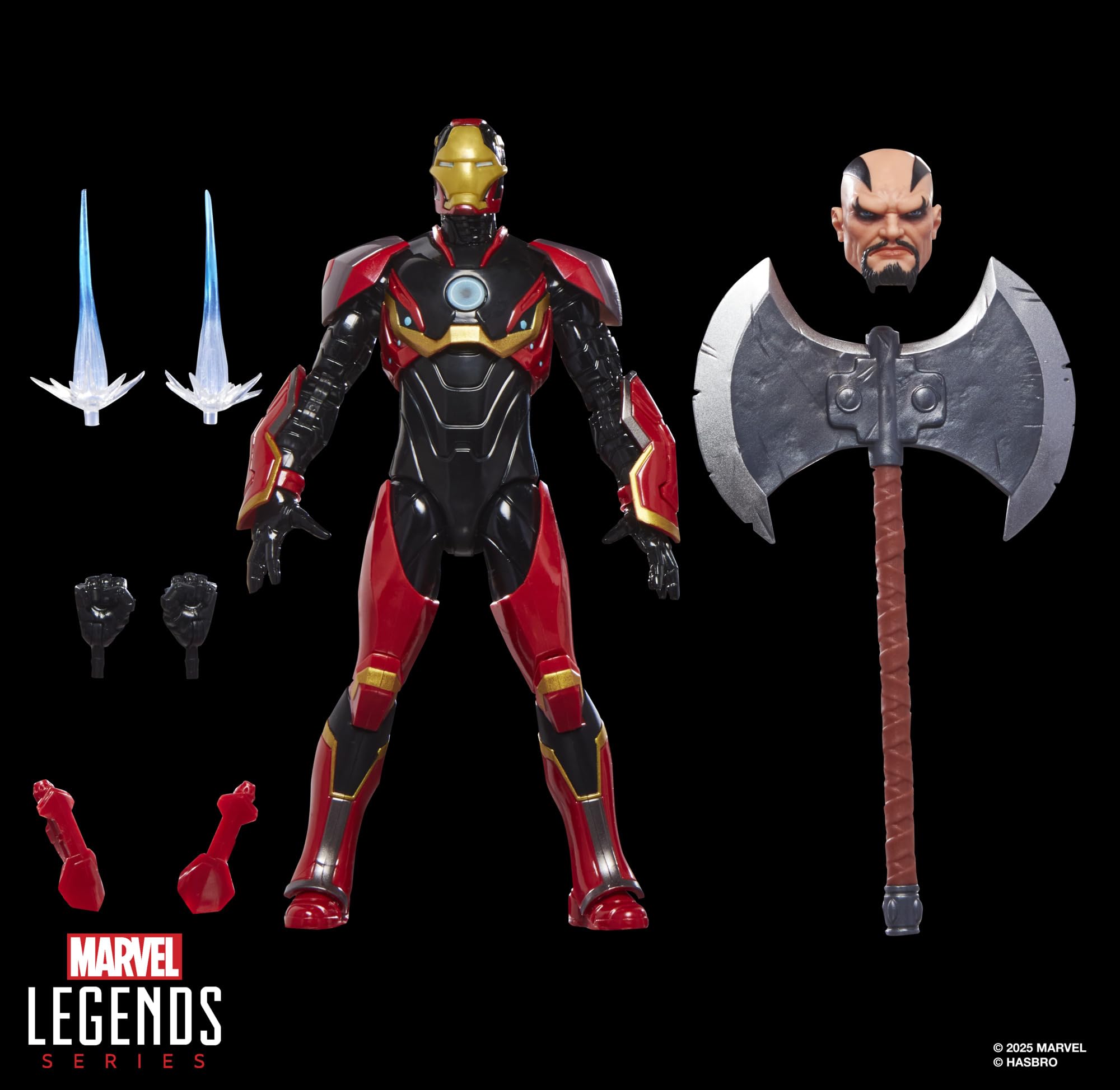 Hasbro Marvel Legends Iron Man (Mark 72) Action Figure - 15-cm Scale, 6 Accessories 8