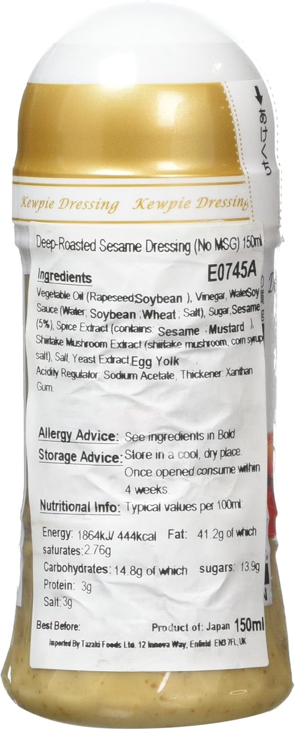 Kewpie – Dressing aus tief geröstetem Sesam ohne MSG, 150 ml 5