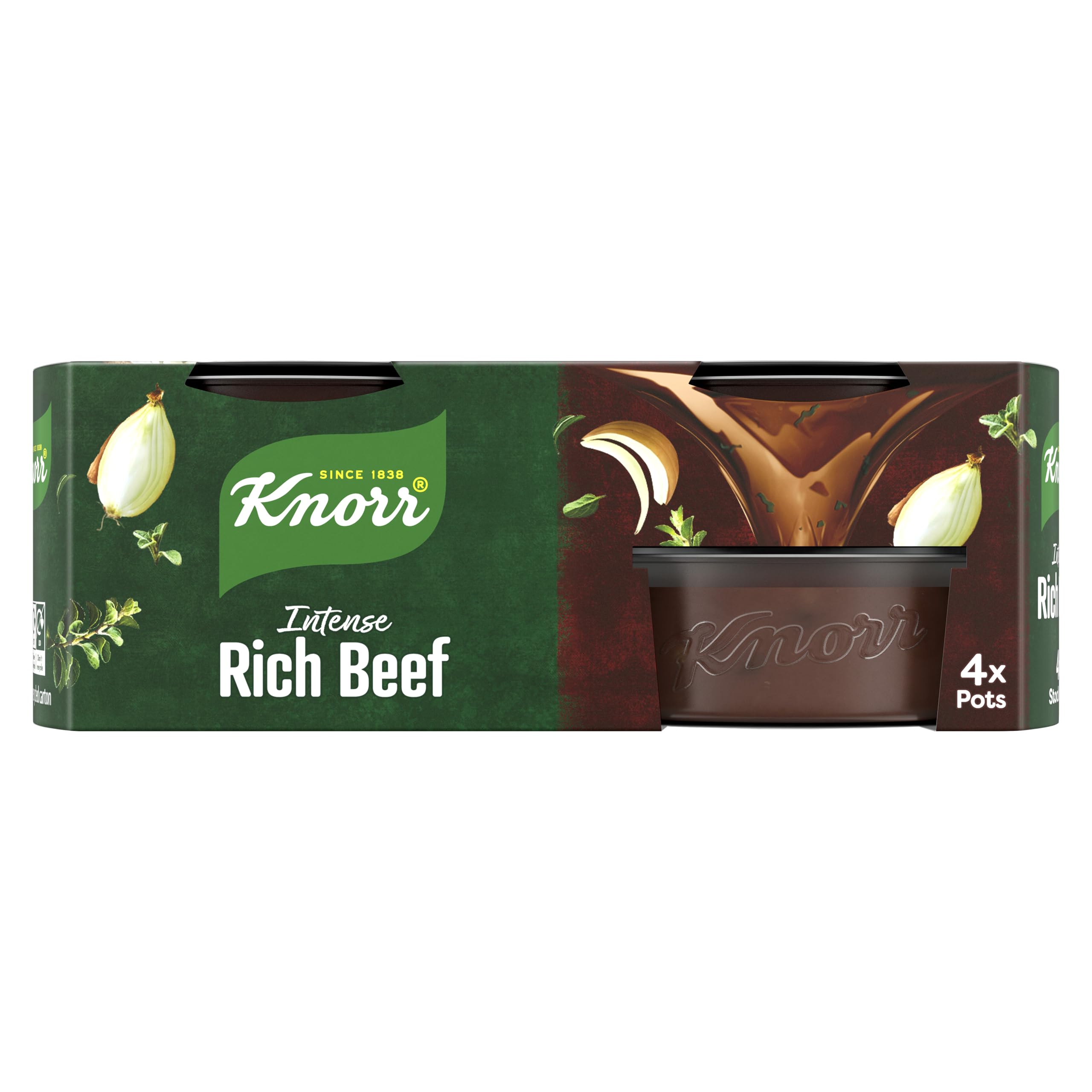Knorr Rich Beef Stock Pots Gluten-Free - 4 x 28g