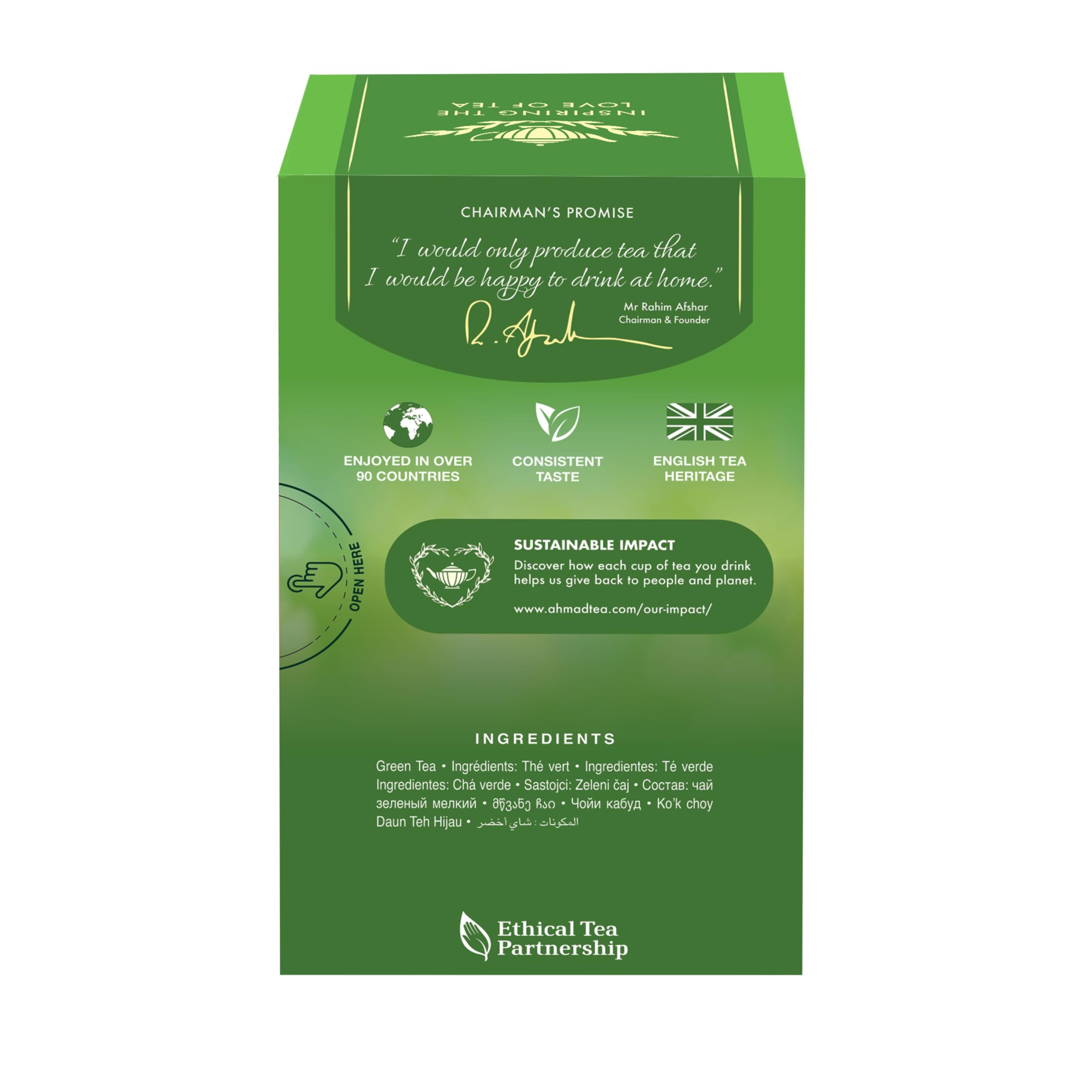 Ahmad Tea - Pure Green Tea (20 Teabags) 3